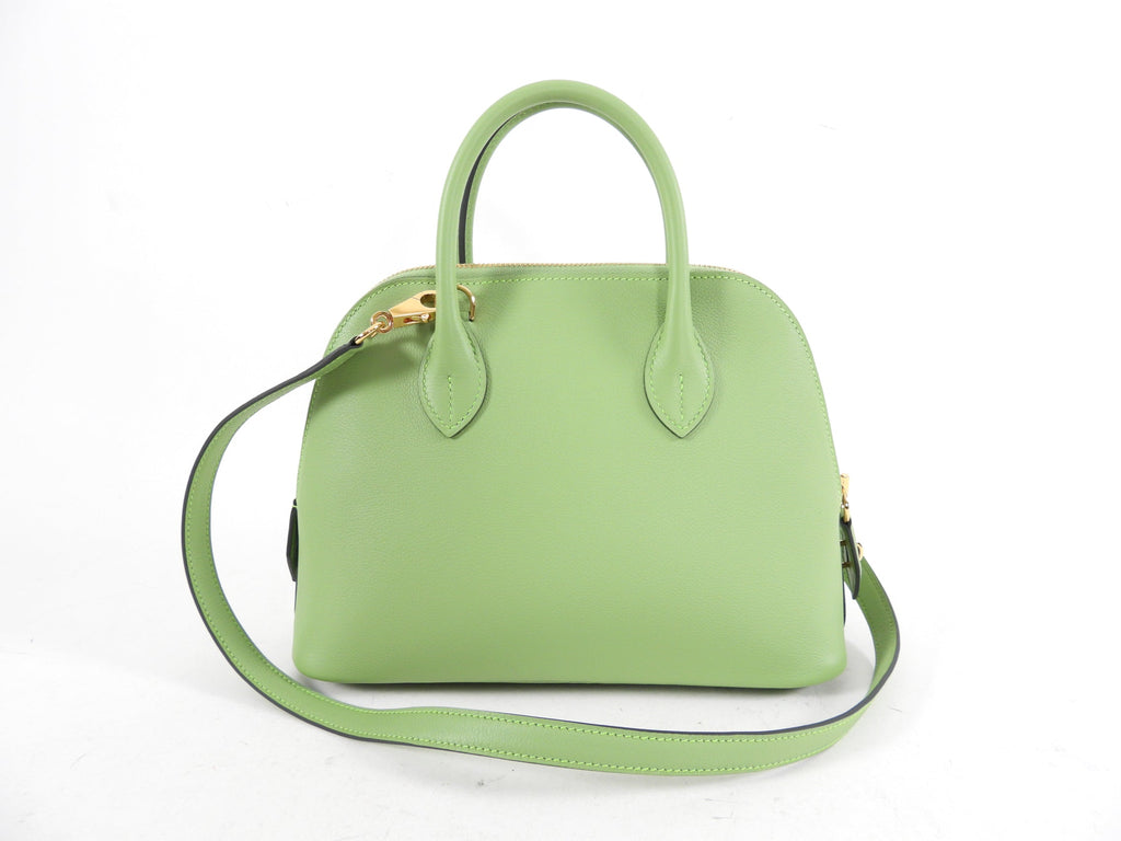 Hermes Bolide 1923 Veau Evercolor Vert Criquet 25cm Green Bag
