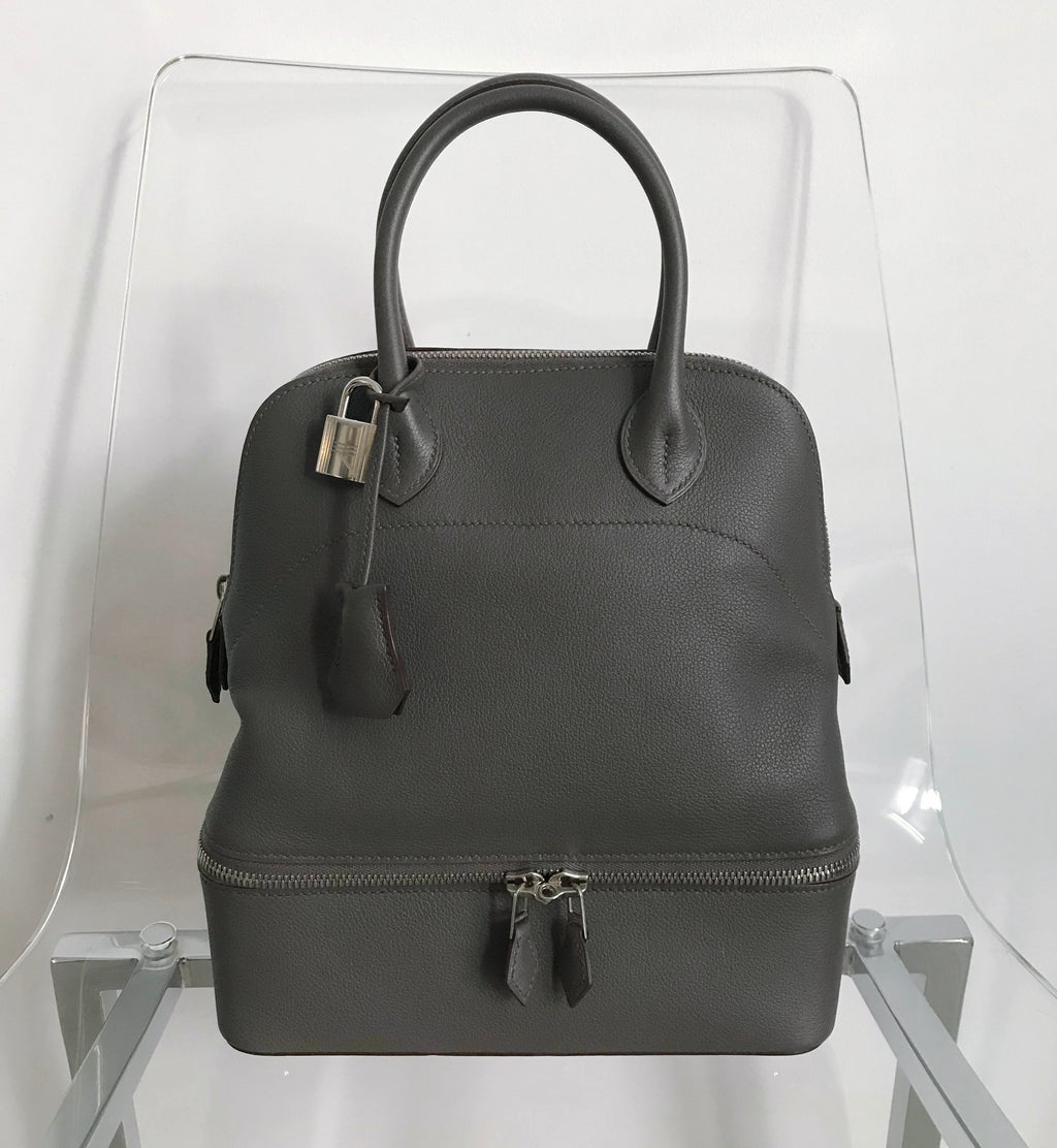 Hermes Sac Bolide Secret PM Etain Veau Evercolor