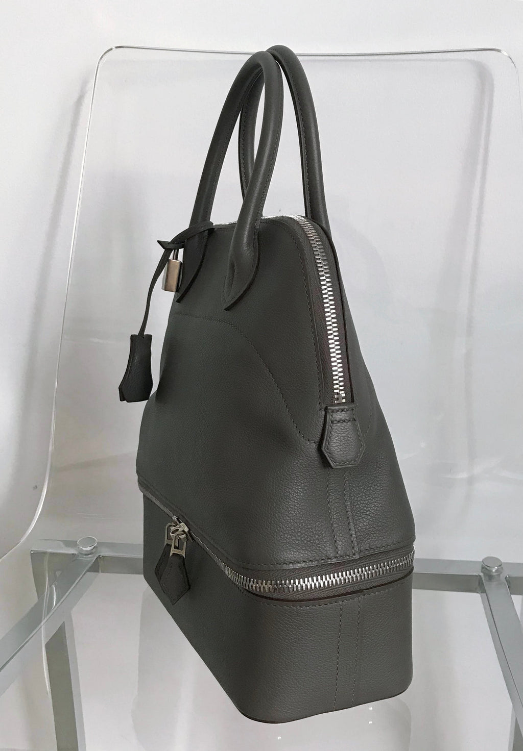 Hermes Sac Bolide Secret PM Etain Veau Evercolor