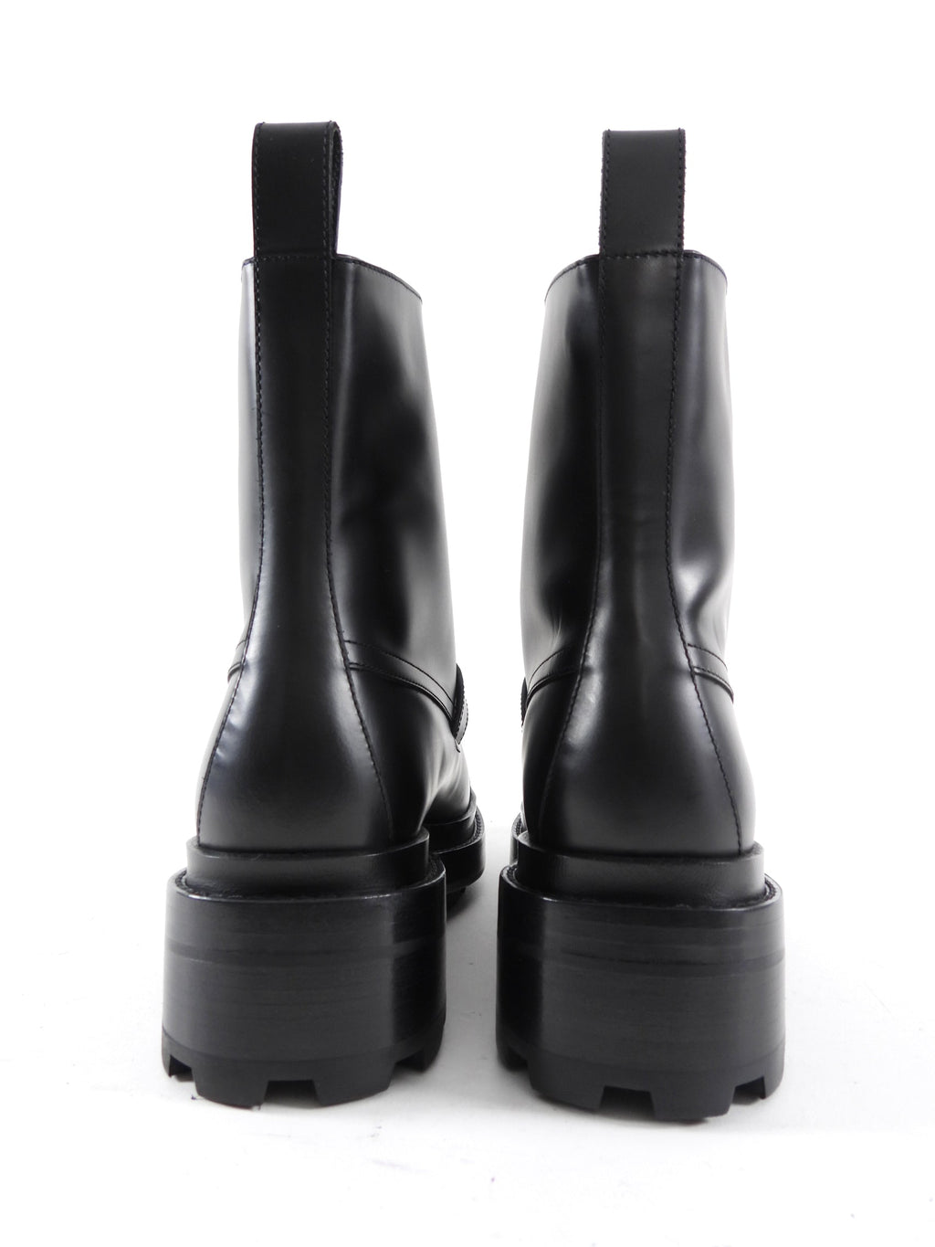 Hermes Black Leather Funk Ankle Boots - 37.5 / 37