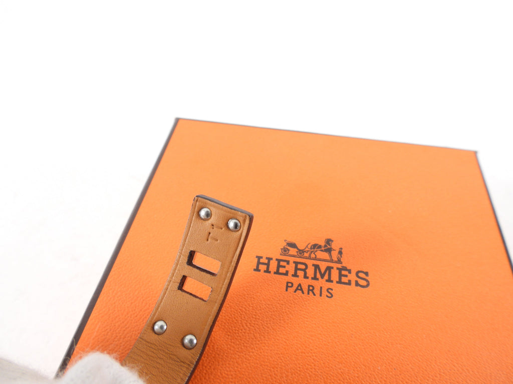 Hermes Mini Dog Square Swift Gris Asphalt Bracelet - XS / S