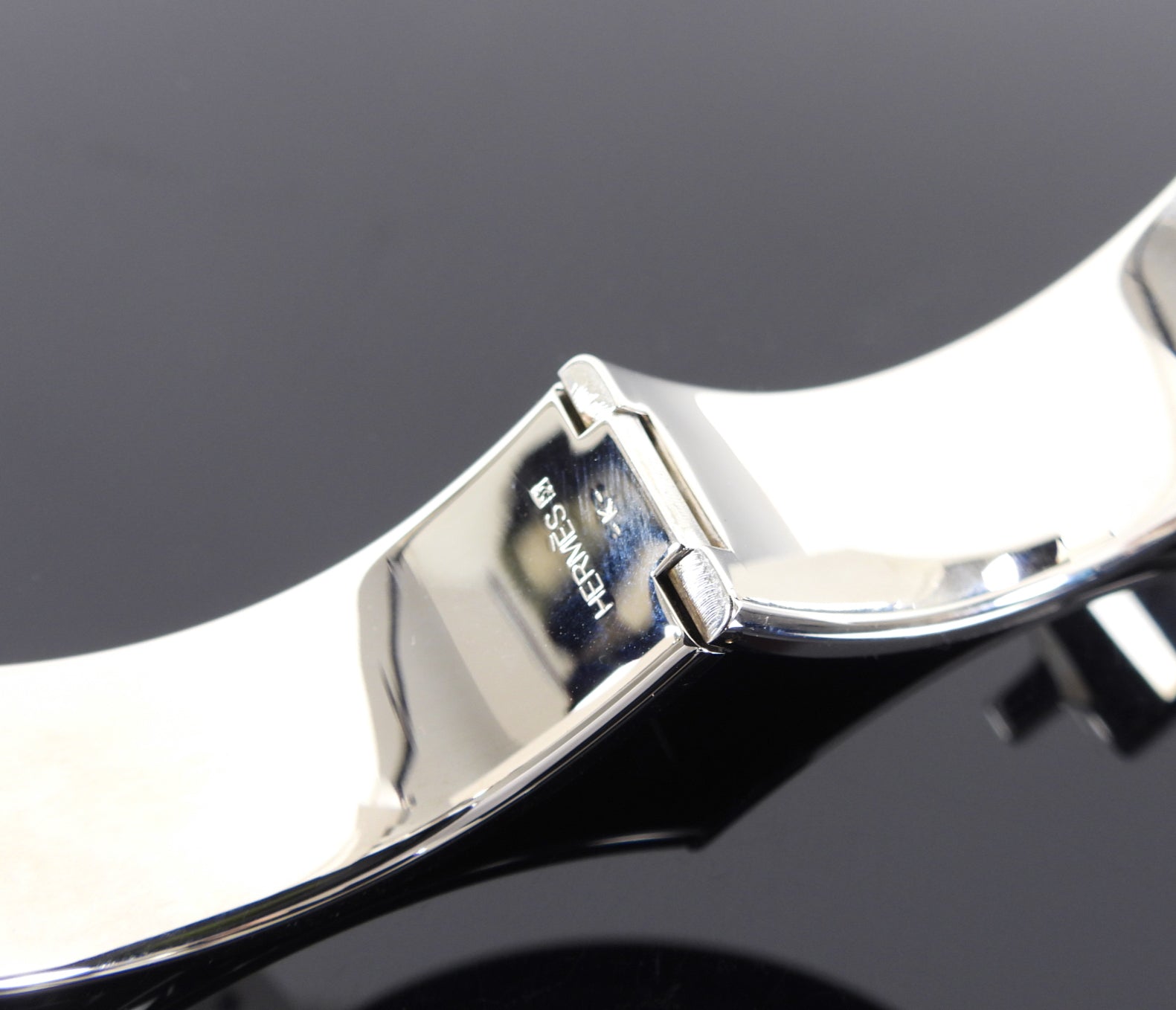 Hermes Clic Clac H Bracelet Vert Chartreuse Palladium
