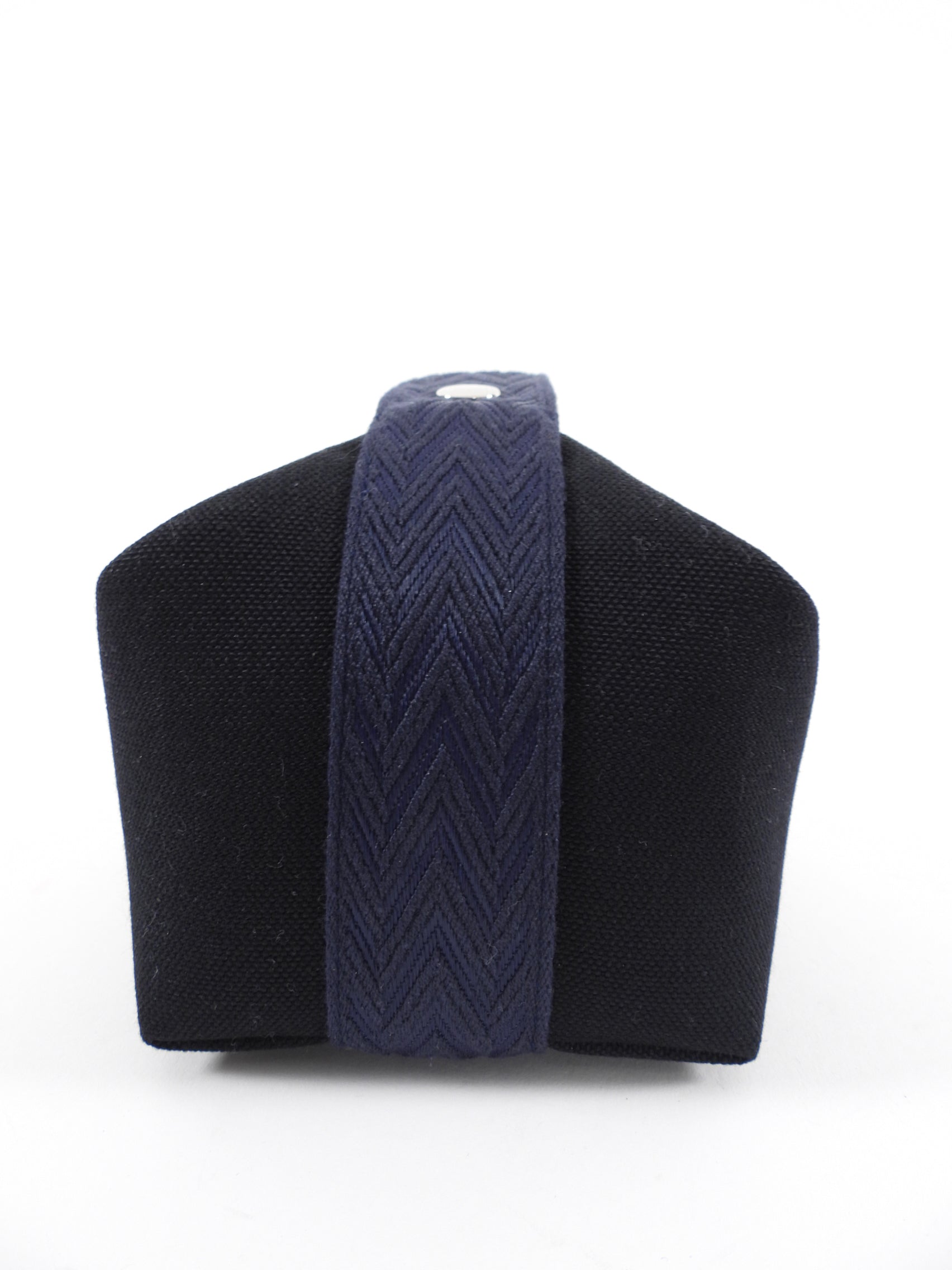 Hermes Small Black and Navy Bride a Brac Canvas Travel Bag