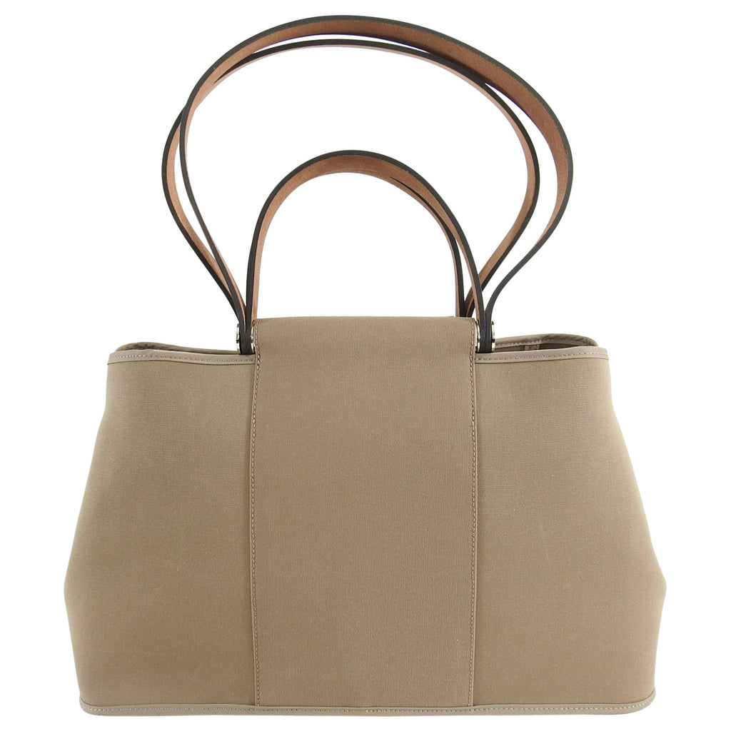 Hermes Cabag PM Canvas 2 Way Bag - Etoupe / Ebene