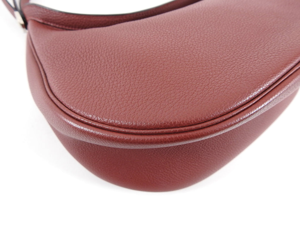 Hermes Vintage 2002 Caporal Triple Strap Rouge H Red Pochette Bag