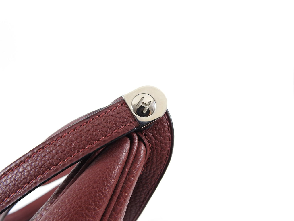 Hermes Vintage 2002 Caporal Triple Strap Rouge H Red Pochette Bag