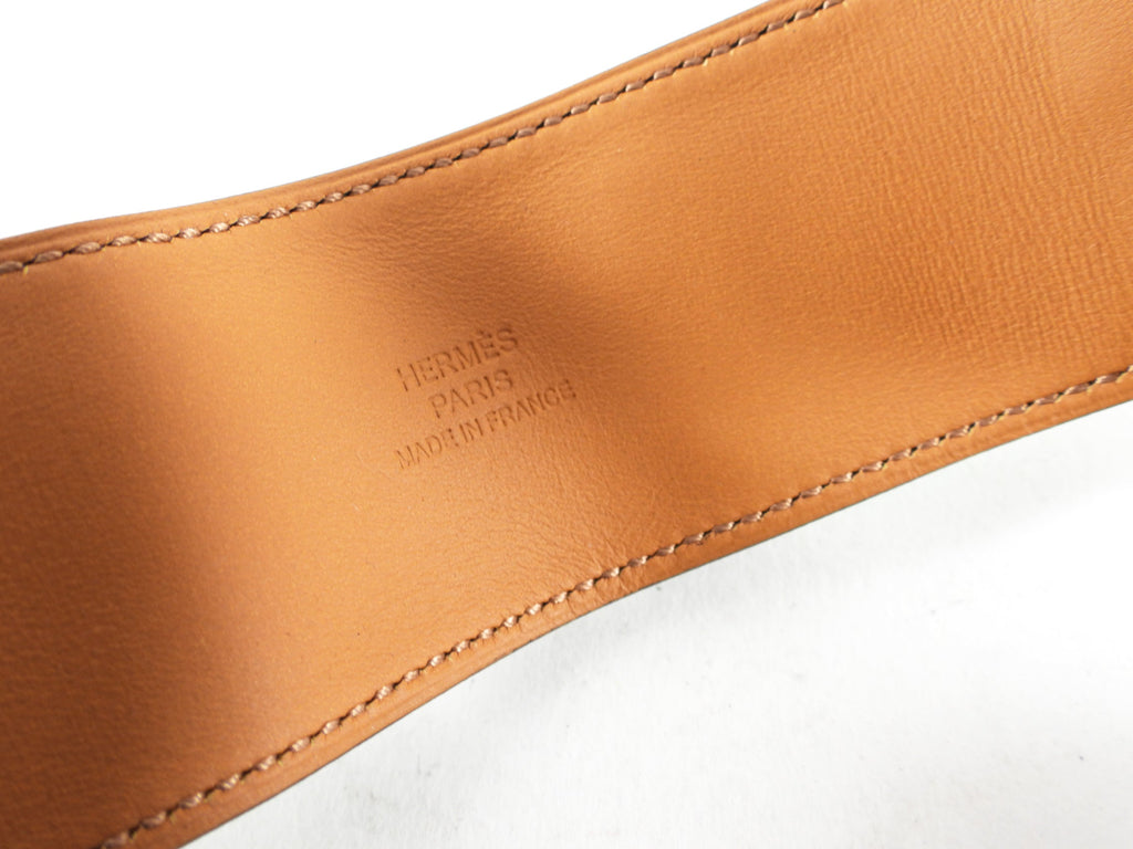 Hermes Collier de Chien Green Bamboo PHW Cuff Bracelet