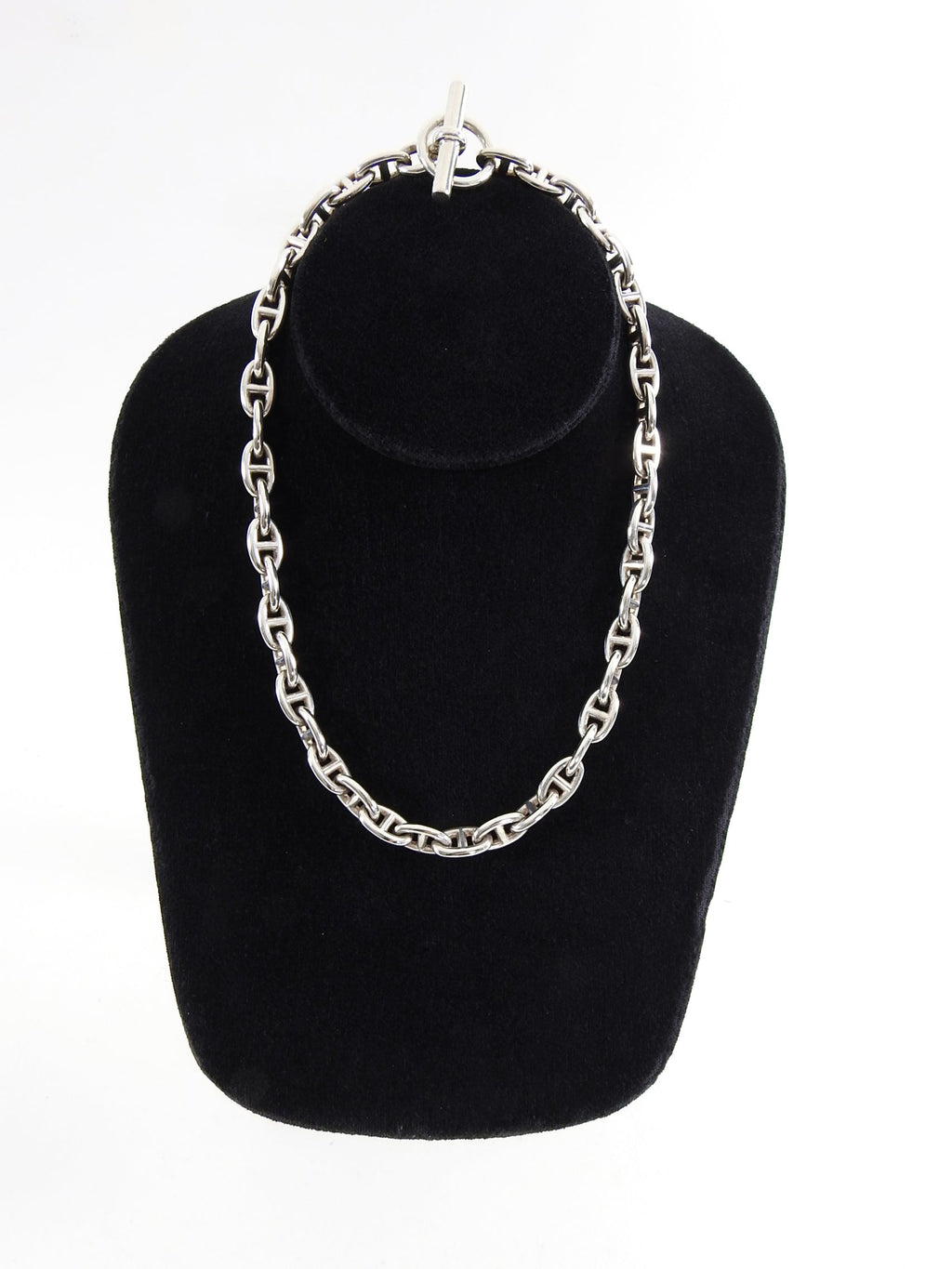 Hermes Sterling Silver Chaine D'ancre Toggle Link Necklace