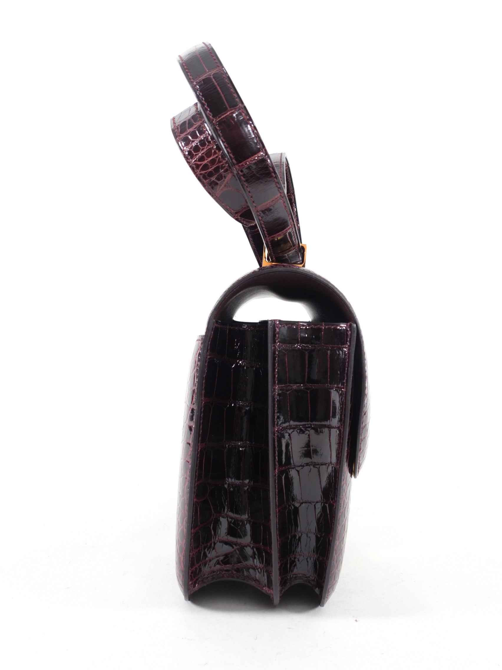 Hermes Sac Constance III Alligator 24 Bordeaux GHW
