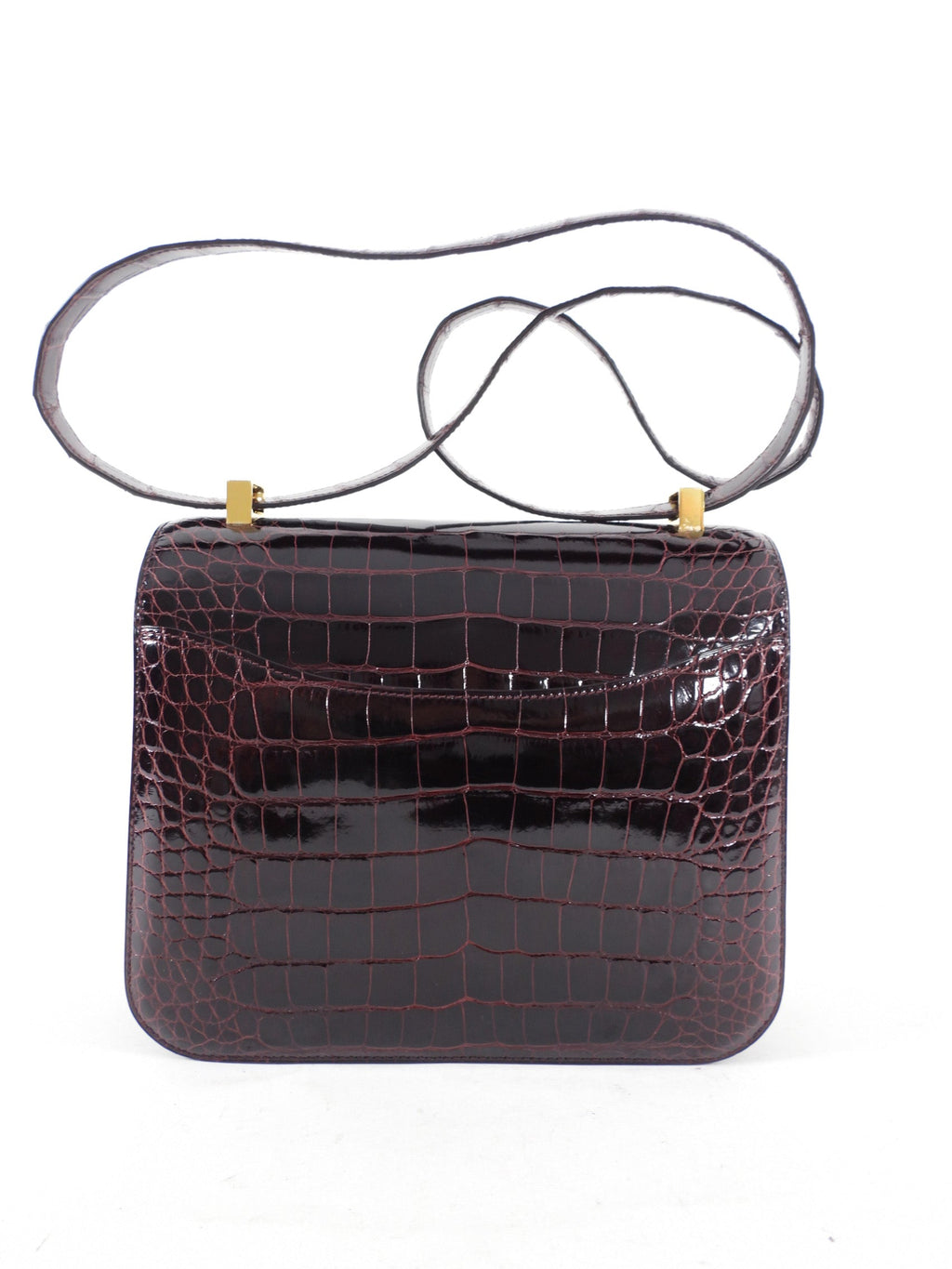 Hermes Sac Constance III Alligator 24 Bordeaux GHW