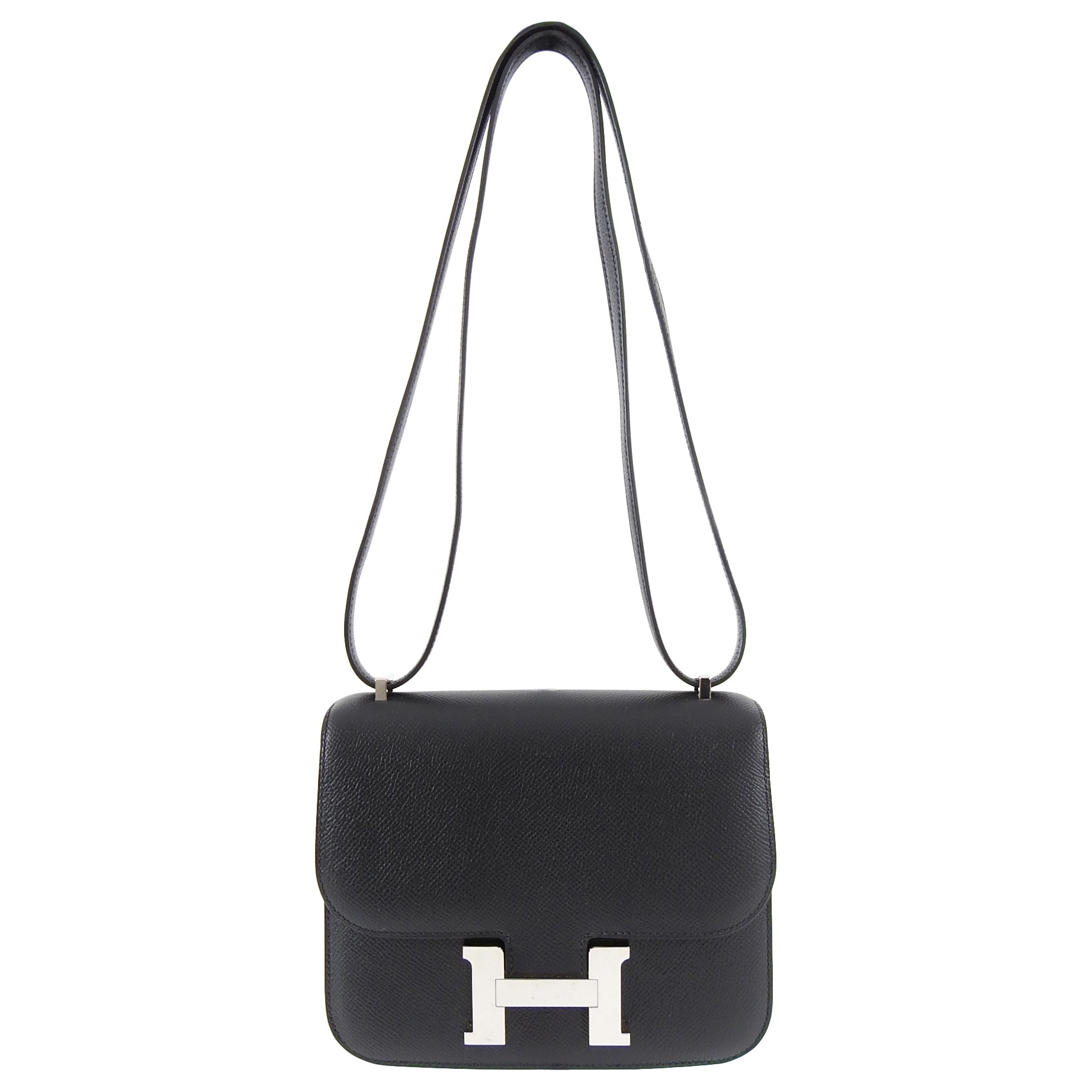 Hermes Constance Mini 18 Black Noir Epsom PHW