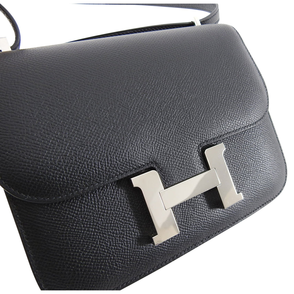 Hermes Constance Mini 18 Black Noir Epsom PHW
