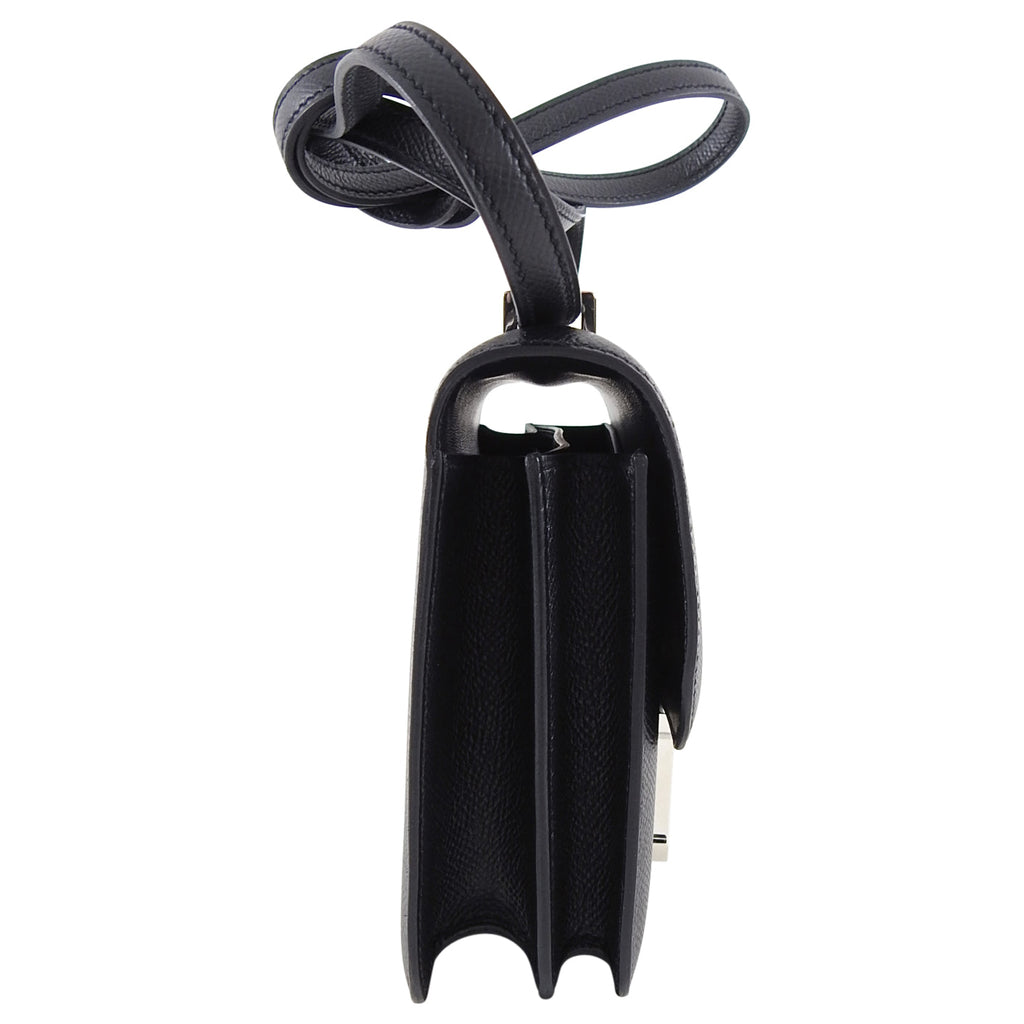 Hermes Constance Mini 18 Black Noir Epsom PHW