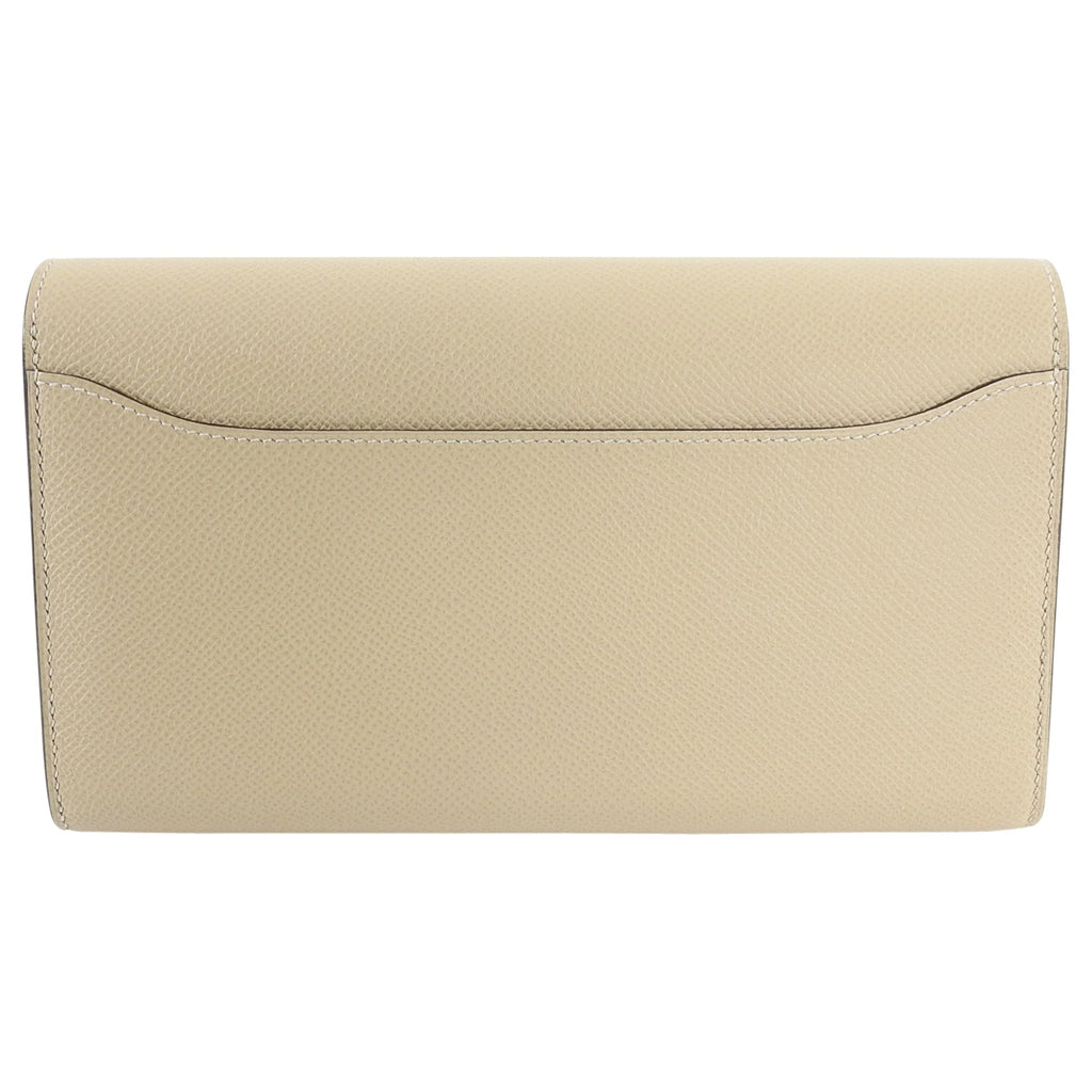 Hermes Constance Long Wallet Trench Rose Gold Epsom Leather