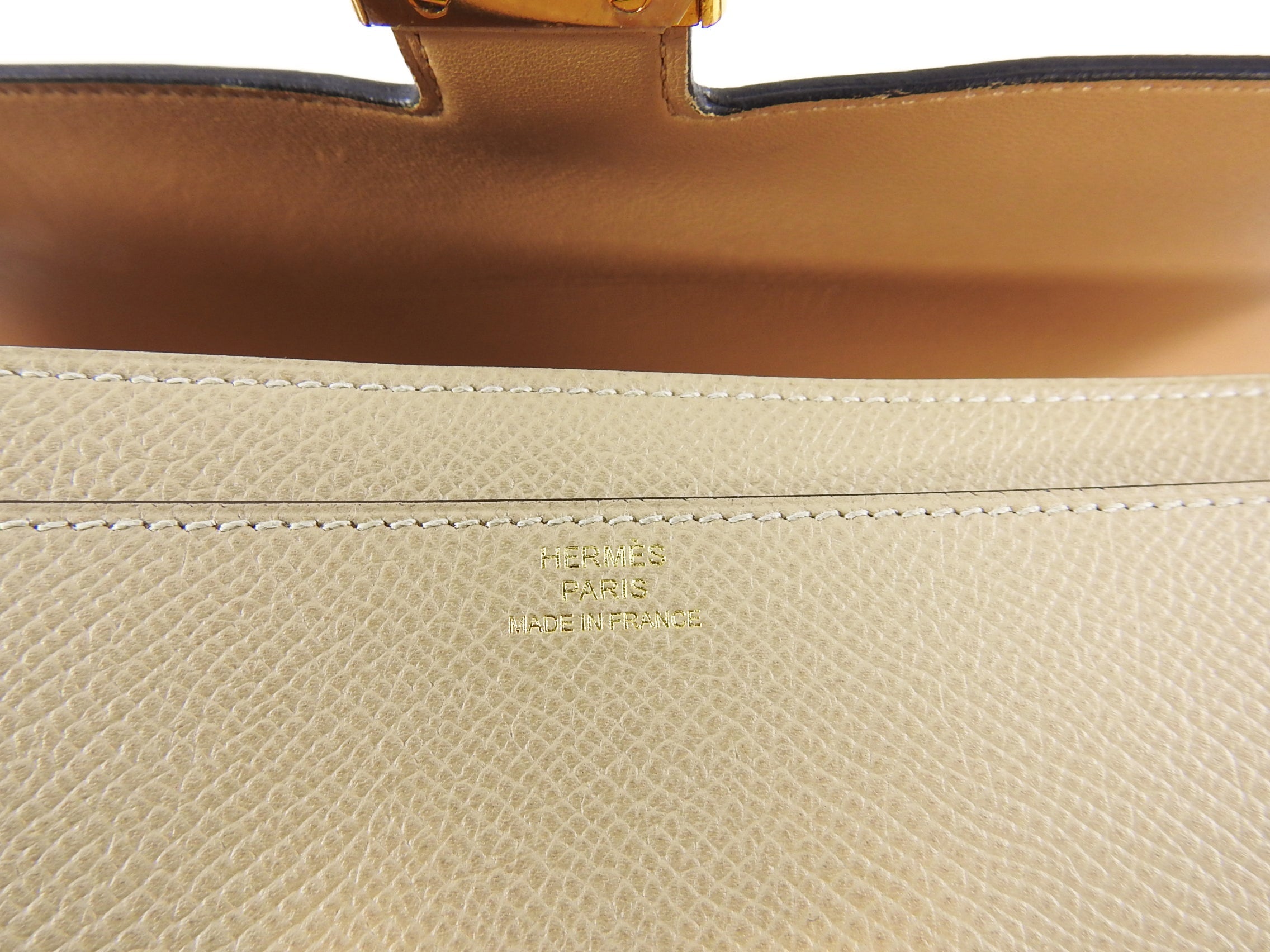 Hermes Constance Long Wallet Trench Rose Gold Epsom Leather