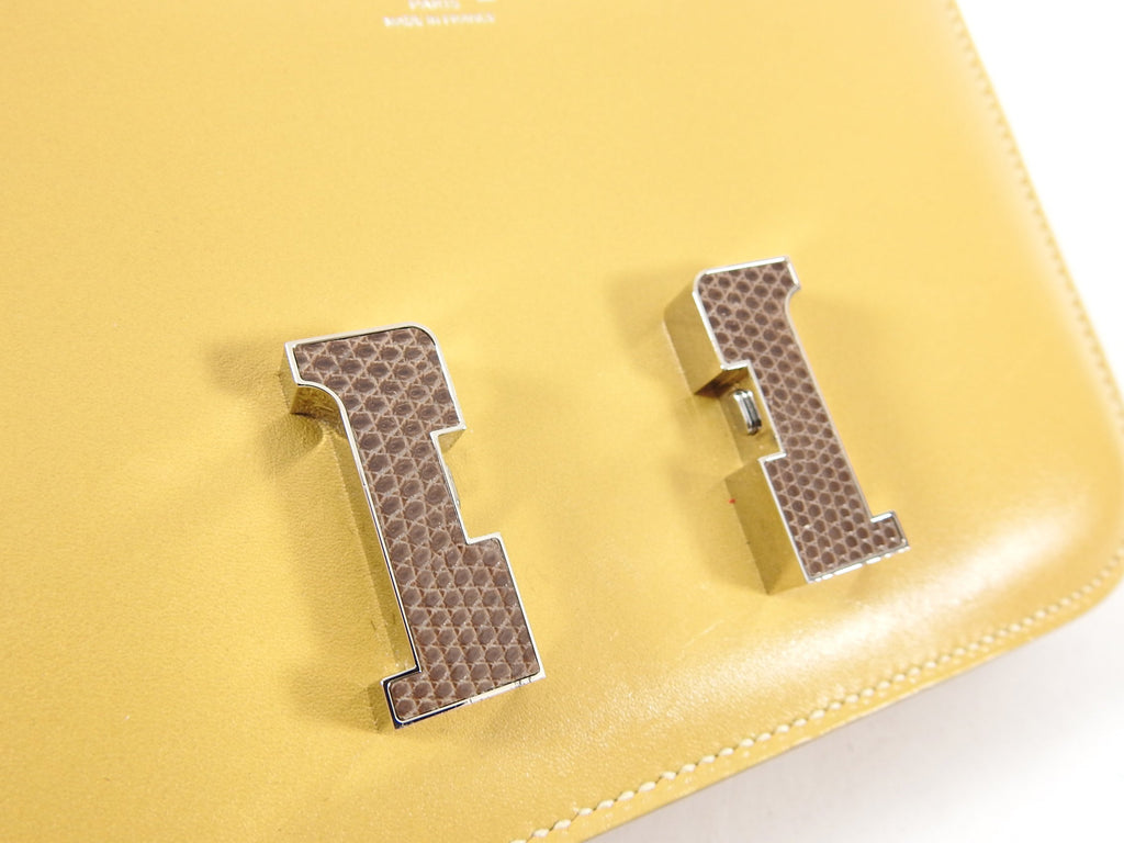 Hermes Limited Edition Bicolor Marquette Constance Mini 18 Lizard