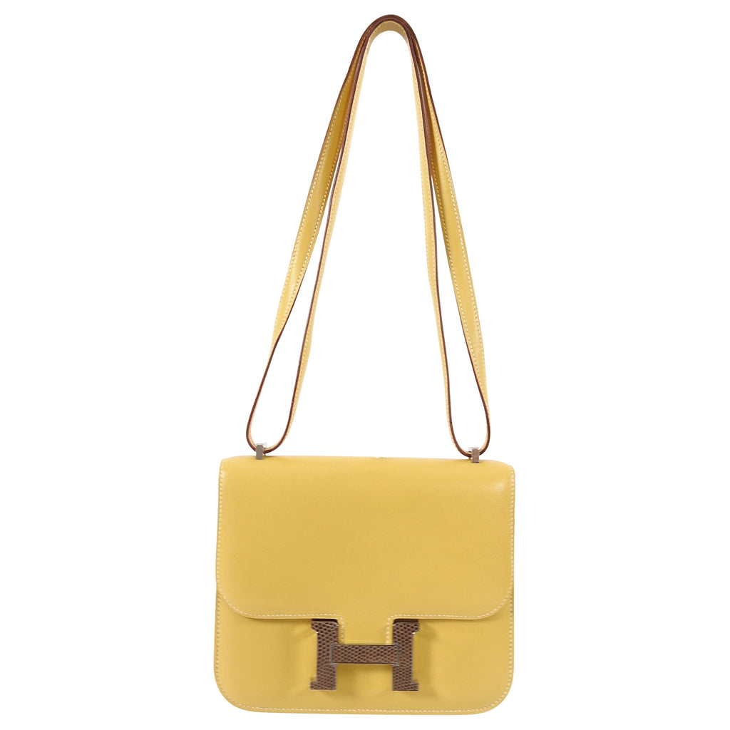Hermes Limited Edition Bicolor Marquette Constance Mini 18 Lizard