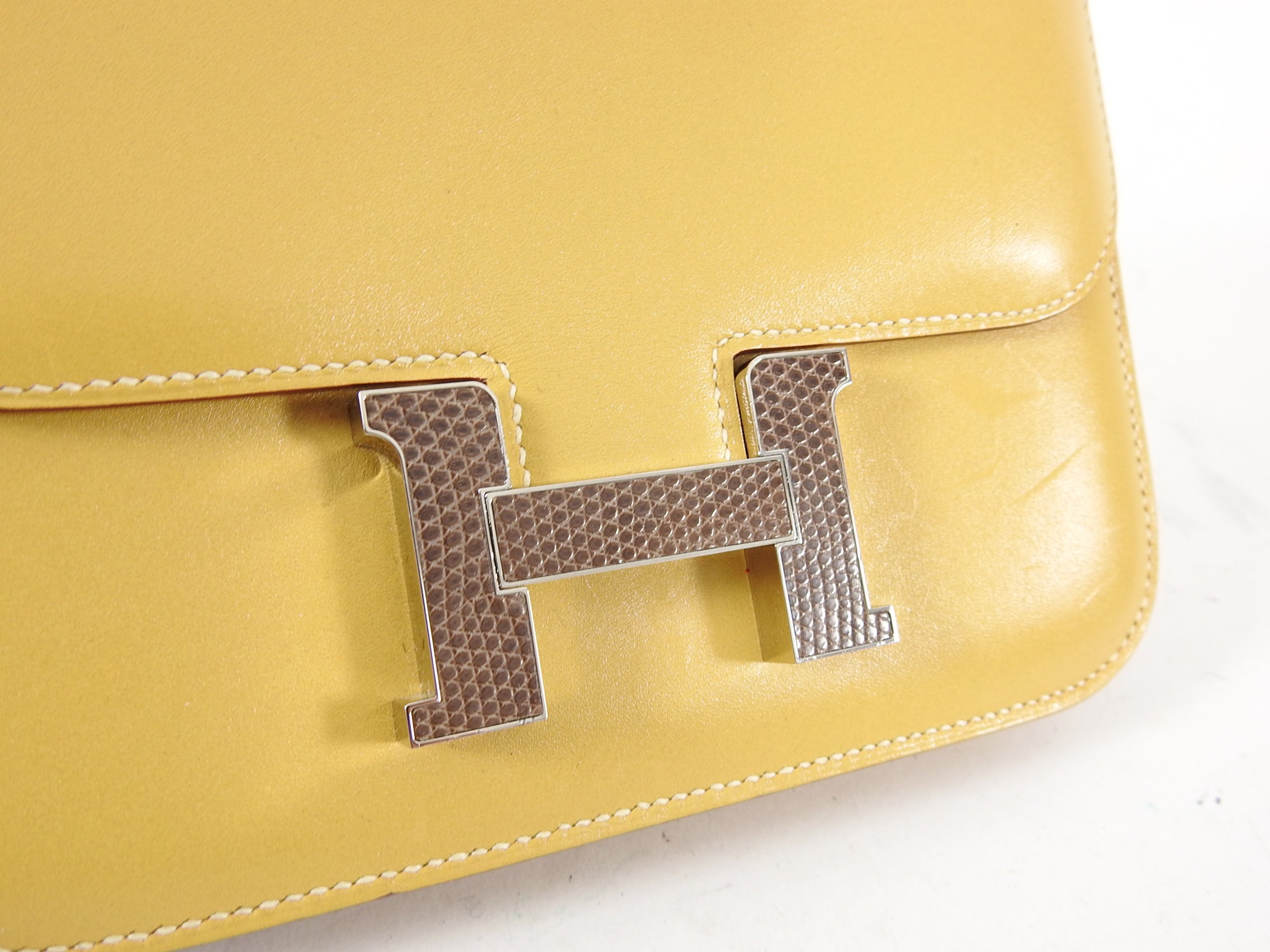 Hermes Limited Edition Bicolor Marquette Constance Mini 18 Lizard