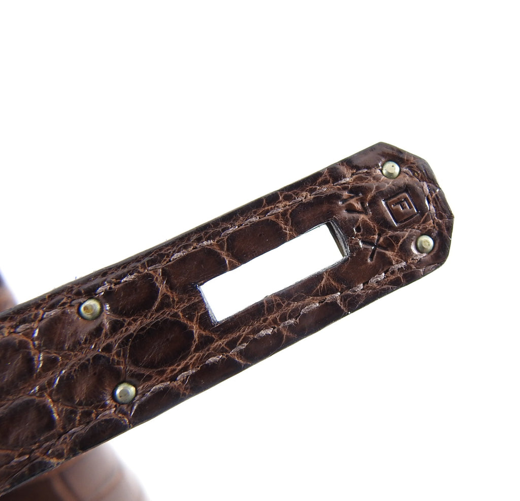 Hermes Birkin 35 Matte Nilo Crocodile Havanne Brown PHW