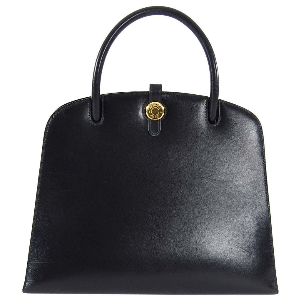 Hermes Vintage 1998 Dalvy Box Calf Leather Bag