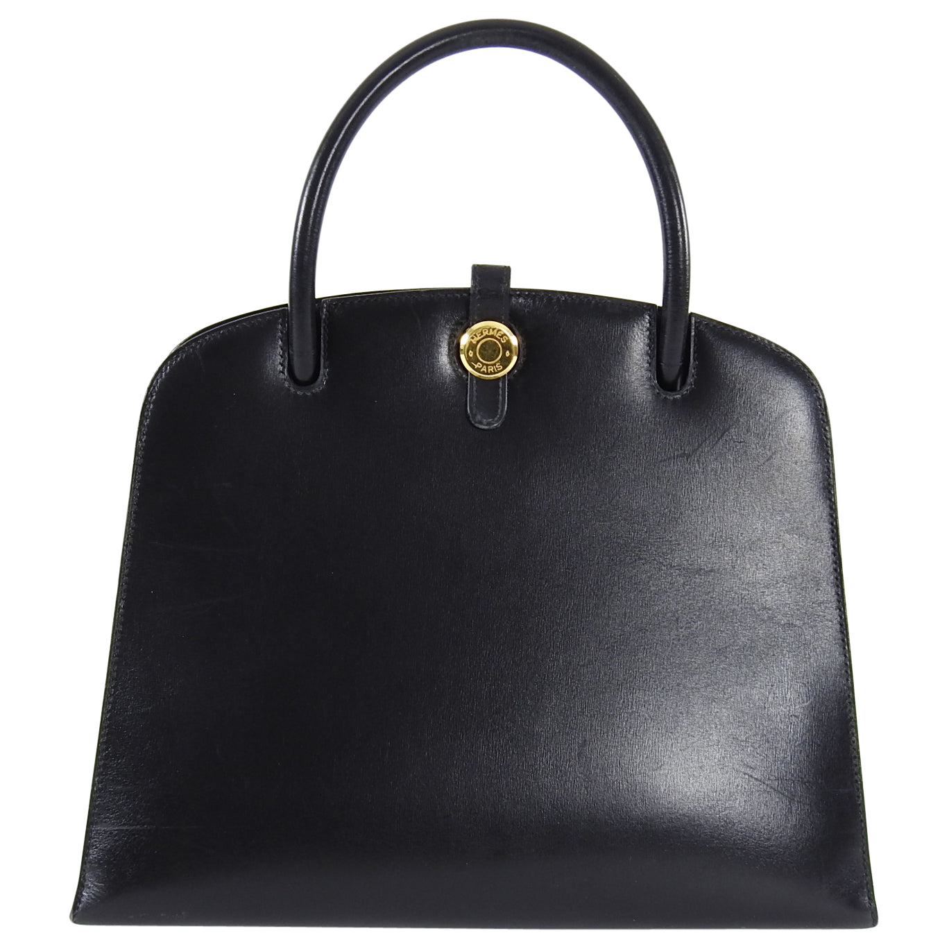 Hermes Vintage 1998 Dalvy Box Calf Leather Bag