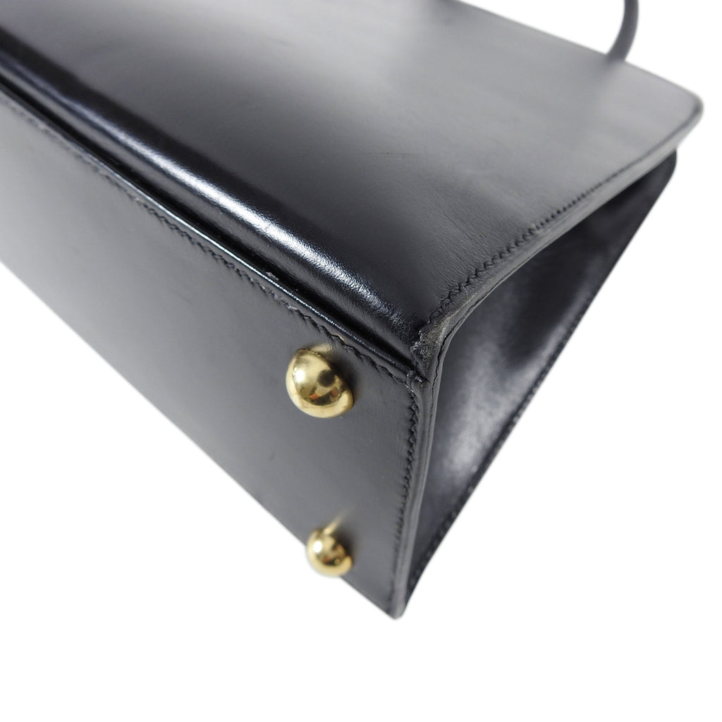 Hermes Vintage 1998 Dalvy Box Calf Leather Bag