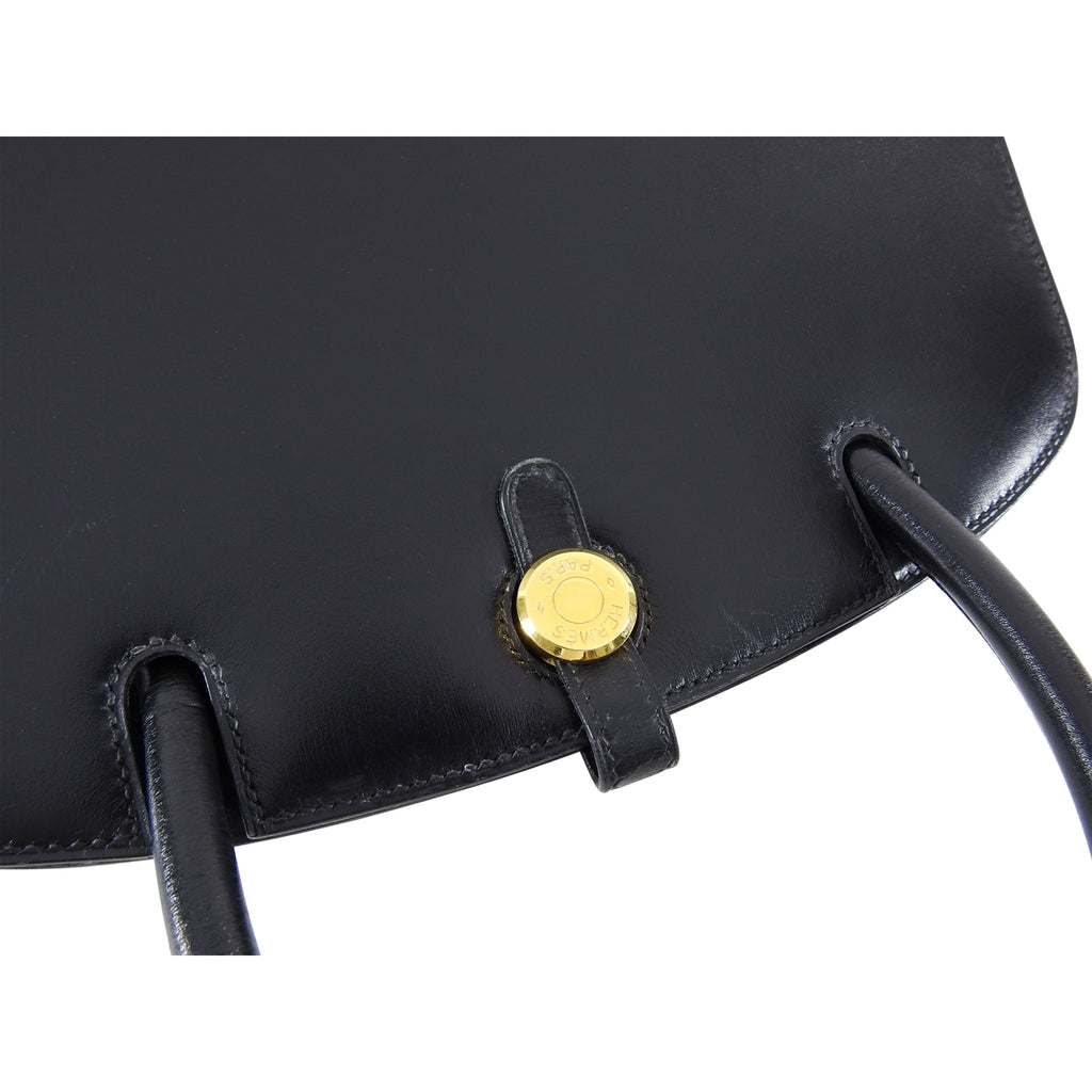 Hermes Vintage 1998 Dalvy Box Calf Leather Bag