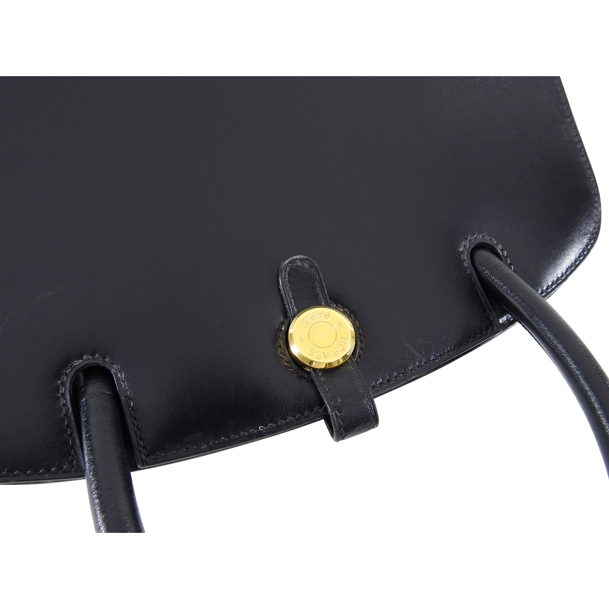 Hermes Vintage 1998 Dalvy Box Calf Leather Bag