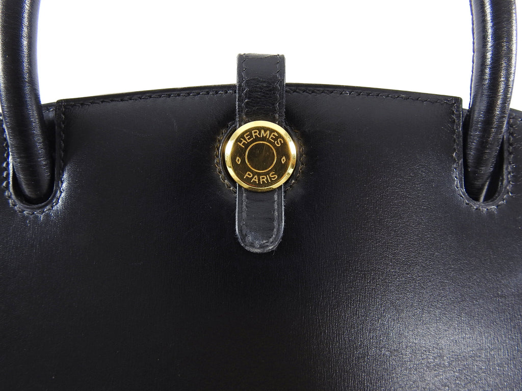 Hermes Vintage 1998 Dalvy Box Calf Leather Bag