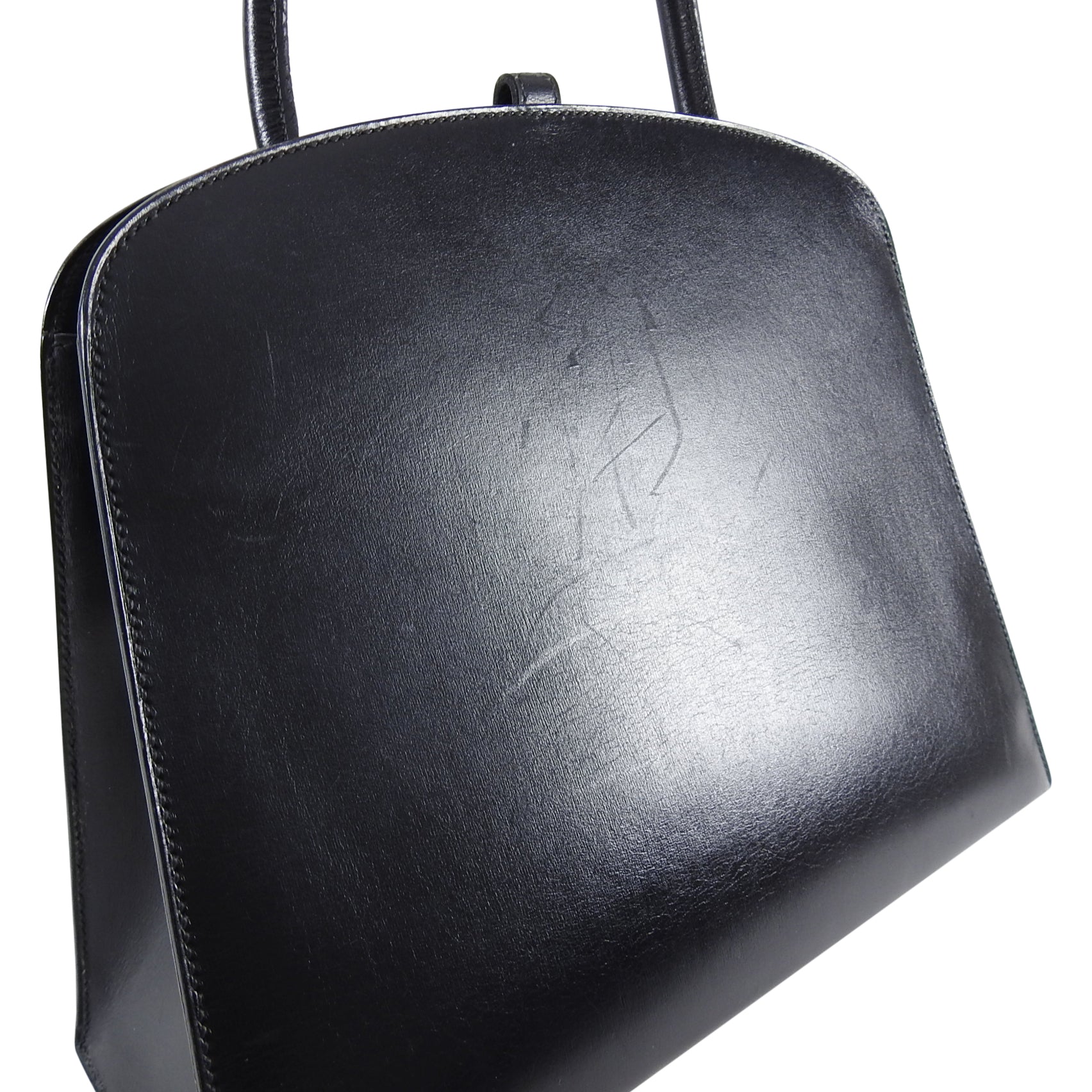Hermes Vintage 1998 Dalvy Box Calf Leather Bag