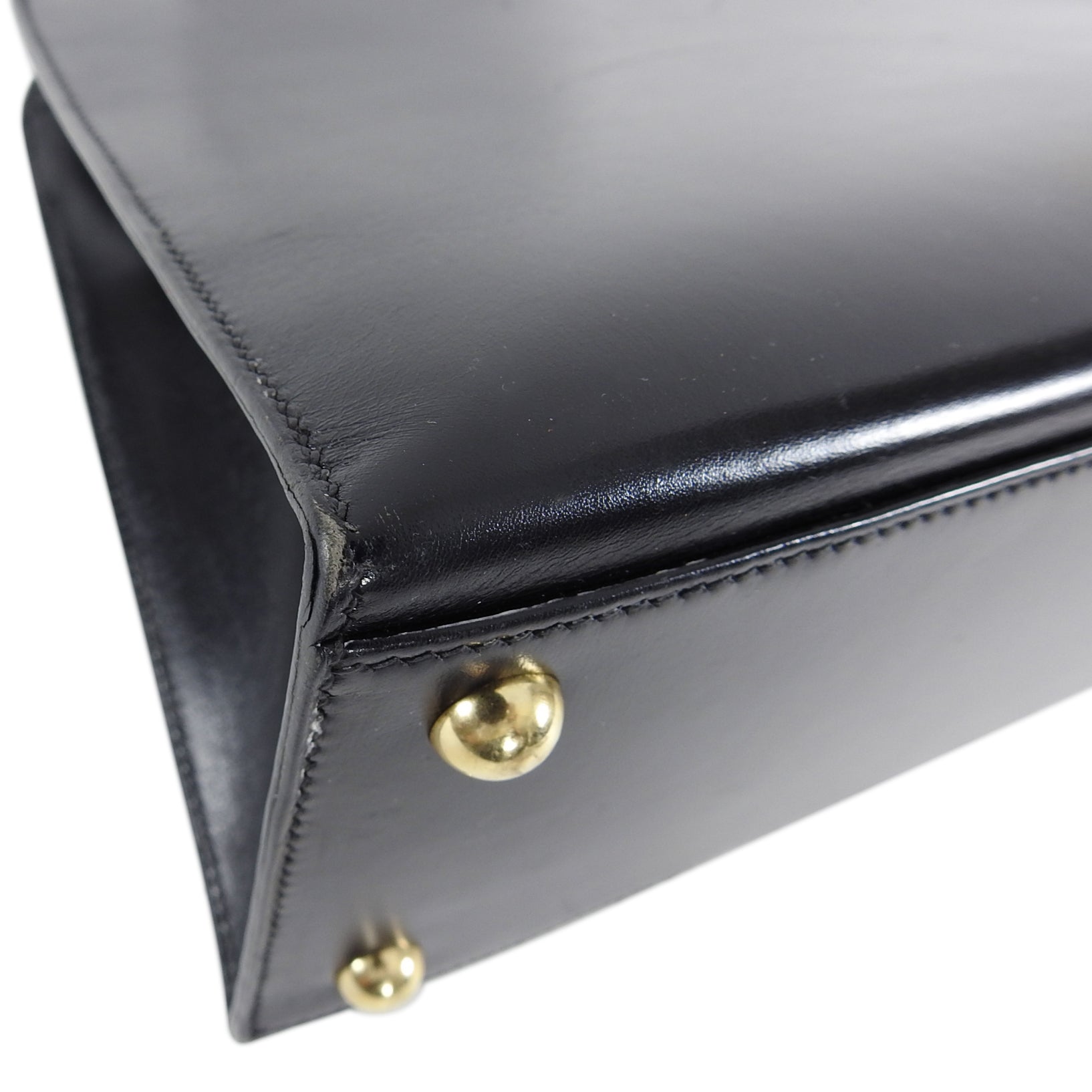 Hermes Vintage 1998 Dalvy Box Calf Leather Bag