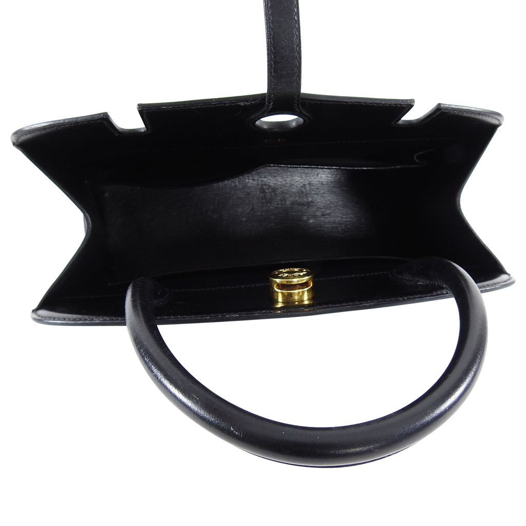 Hermes Vintage 1998 Dalvy Box Calf Leather Bag