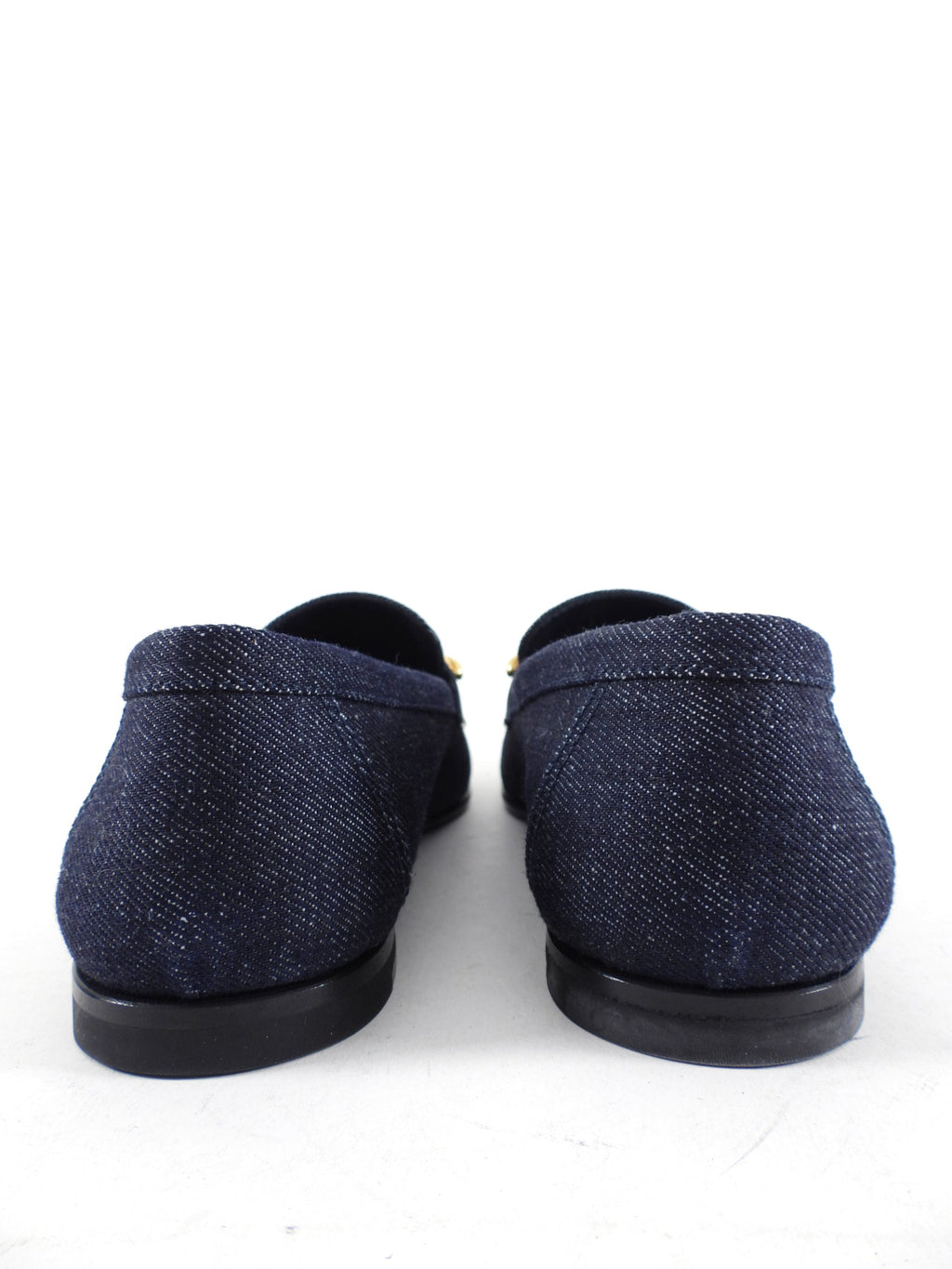 Hermes Colette Dark Blue Denim Loafer with GHW - 37