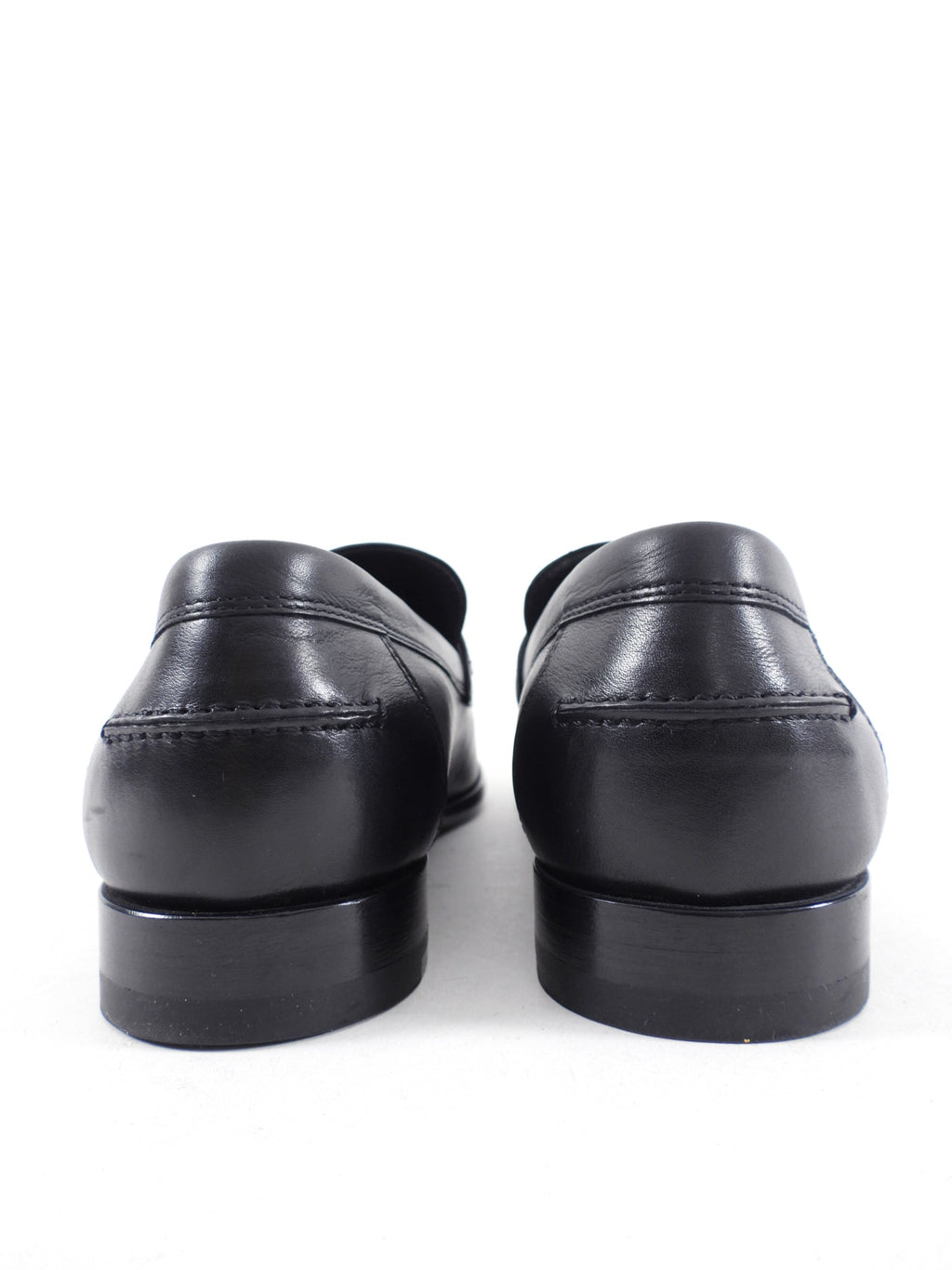 Hermes Black Leather Destin Loafer with GHW Kelly Buckle - 37