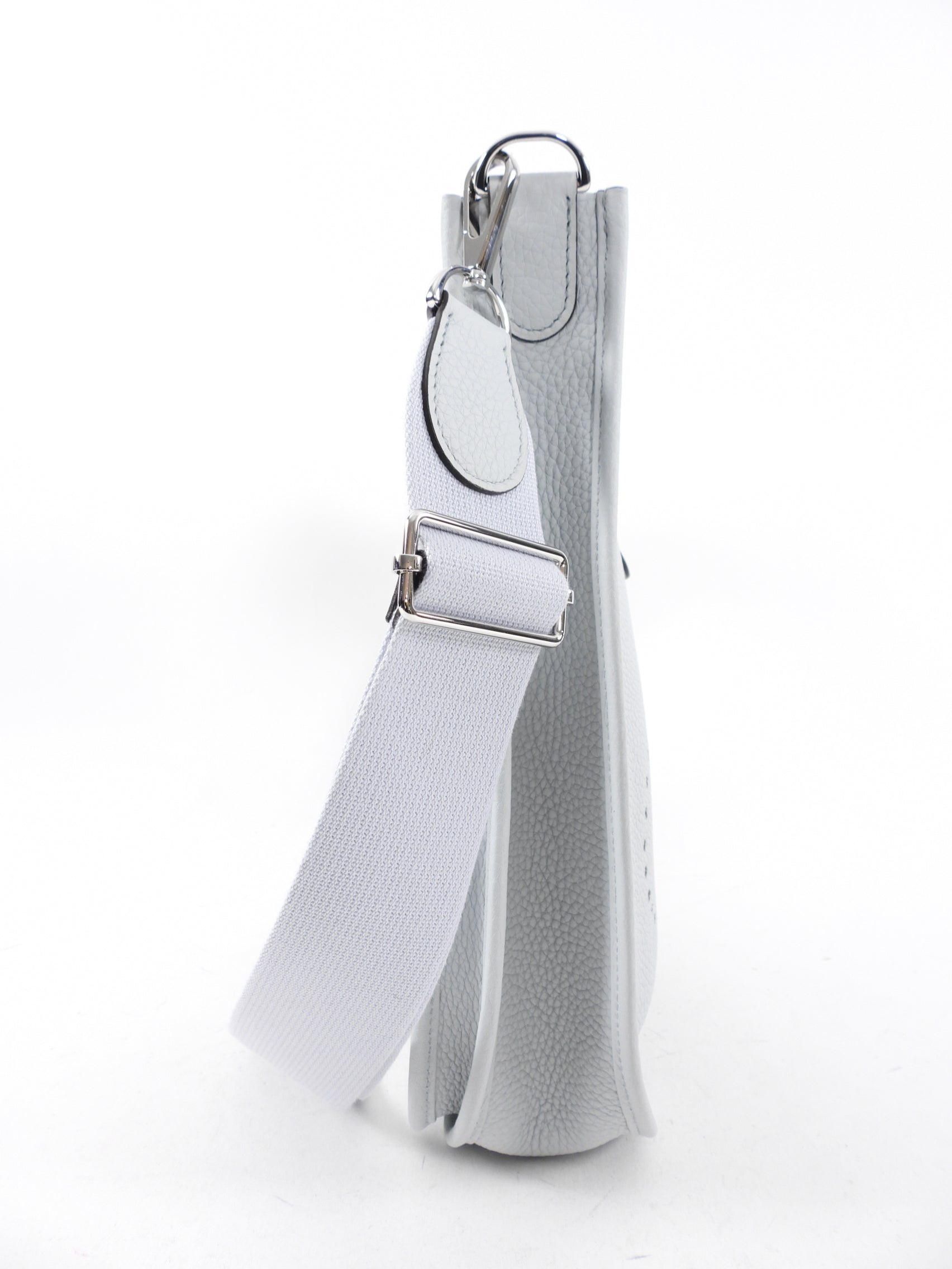 Hermes Evelyne III 29 Clemence Pale Blue / Bleu Pale Crossbody Bag