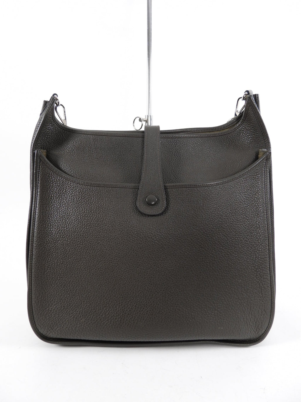 Hermes Evelyne 3 TGM Clemence Vert Bronze Crossbody Bag