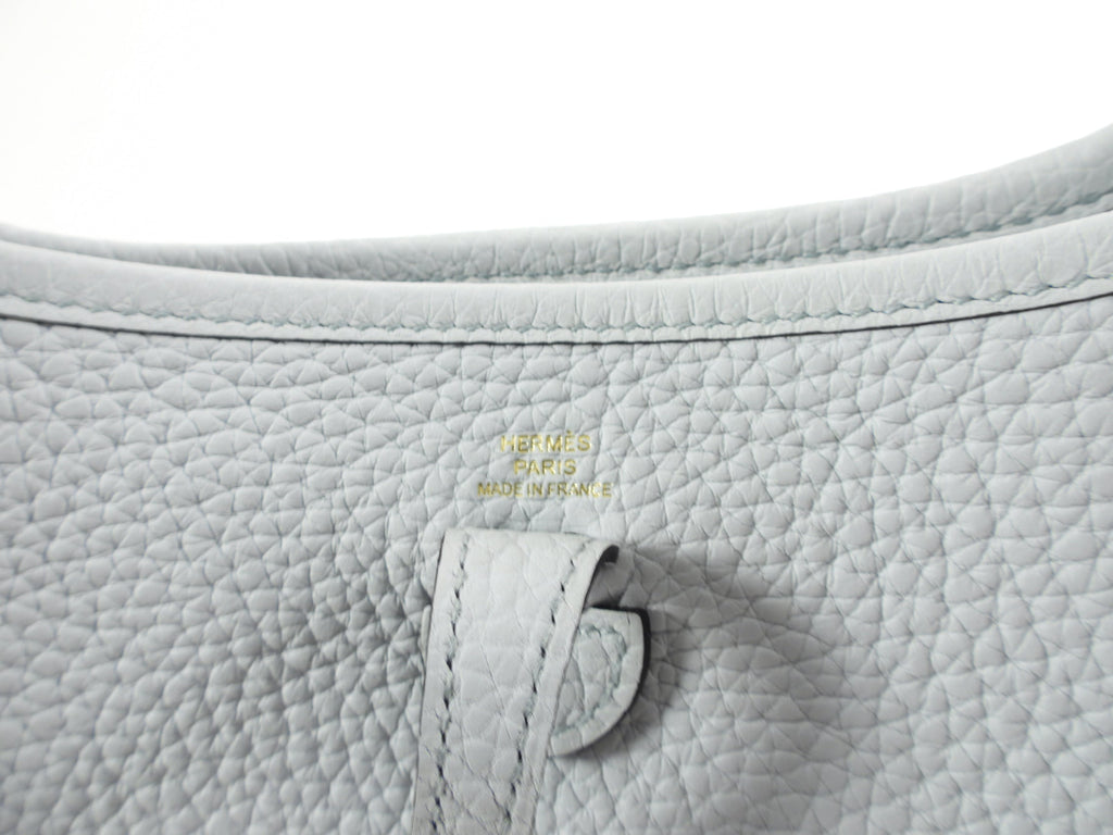 Hermes Evelyne 16 Amazone TPM Bleu Pale / Gris Etain Crossbody Bag