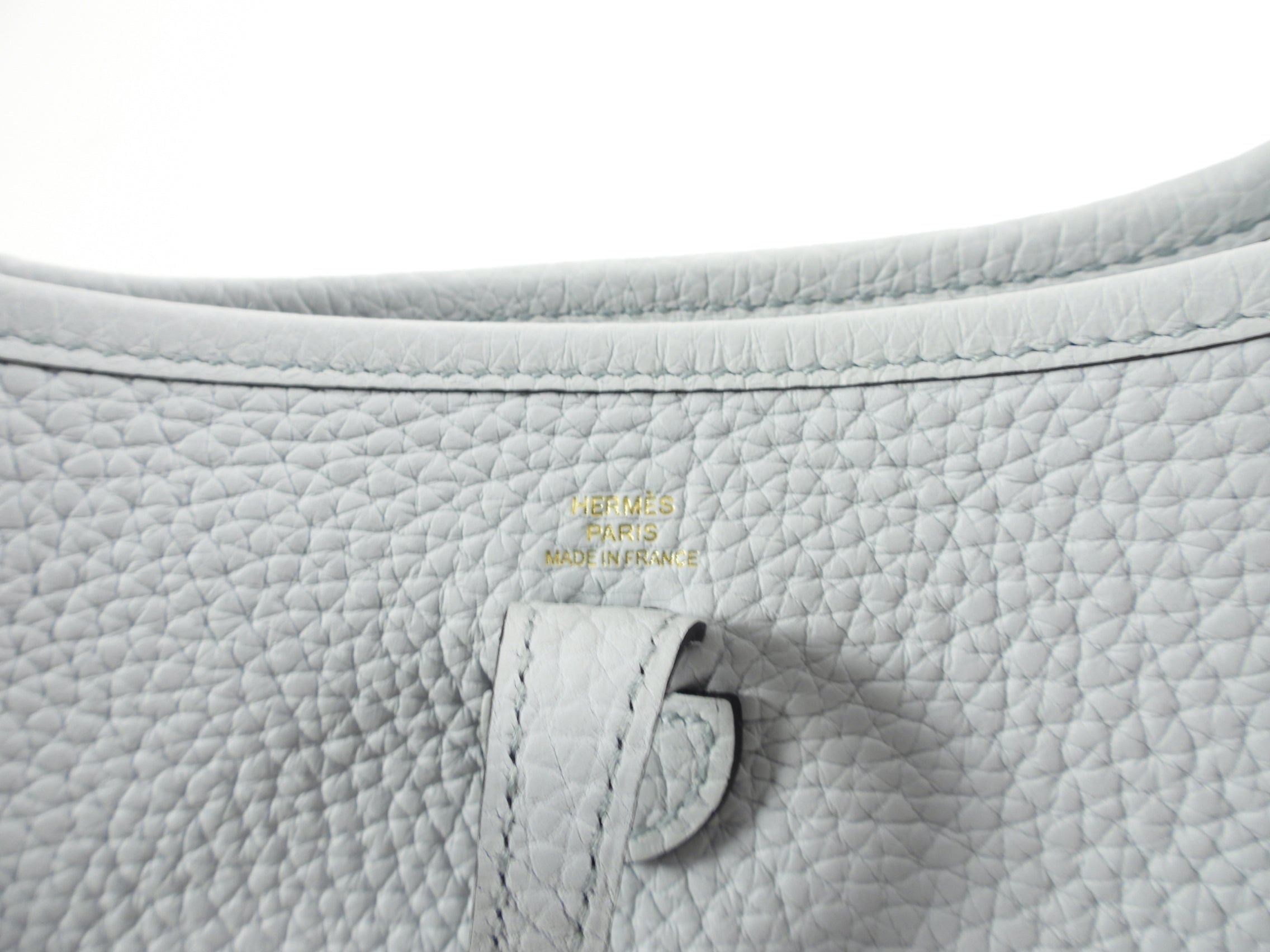 Hermes Evelyne 16 Amazone TPM Bleu Pale / Gris Etain Crossbody Bag