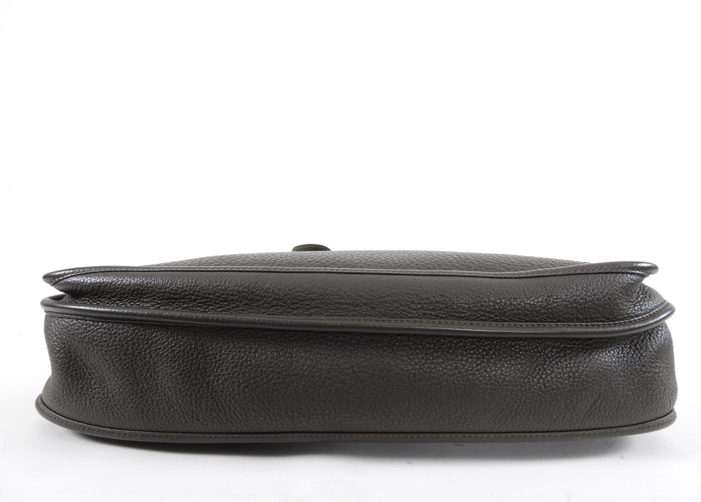 Hermes Evelyne 3 TGM Clemence Vert Bronze Crossbody Bag