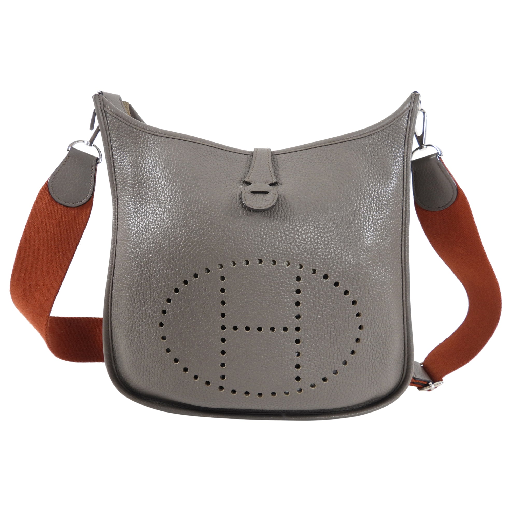 Hermes Evelyne III 29 Clemence Etoupe with Rust Strap