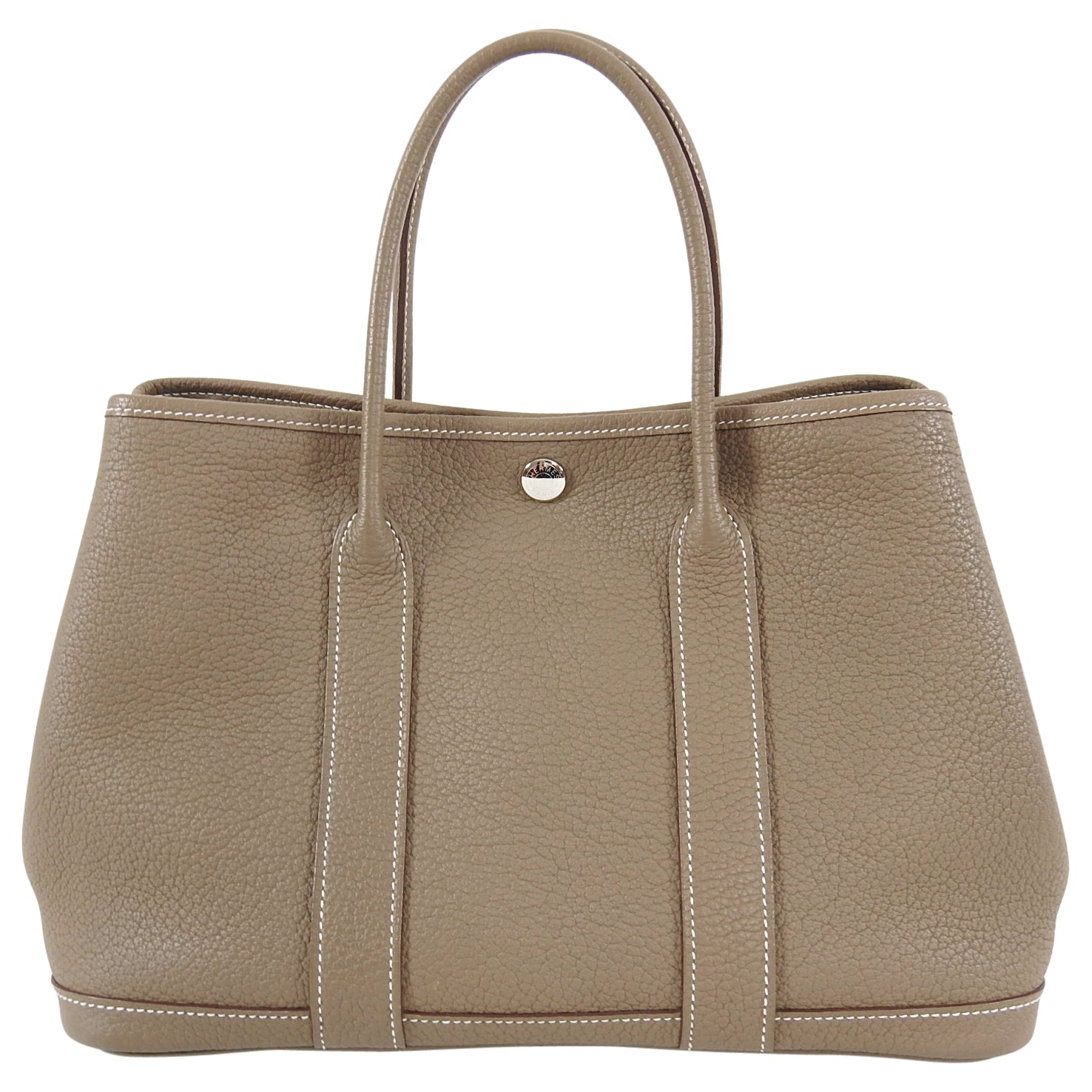 Hermes Garden Party Small TPM 30 Bag in Etoupe Negonda