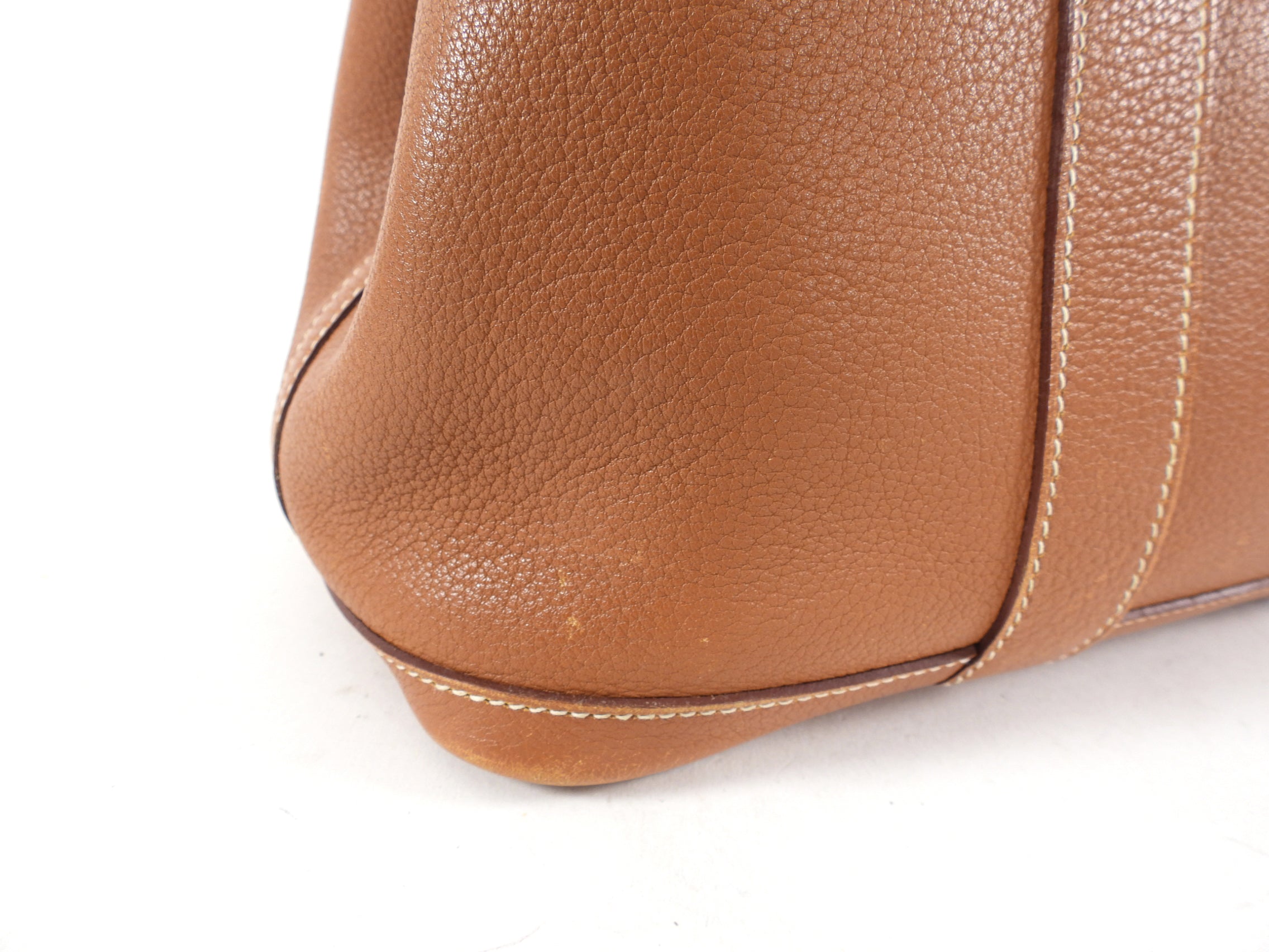 Hermes Garden Party Negonda Leather Gold TPM 30 PHW Tote Bag