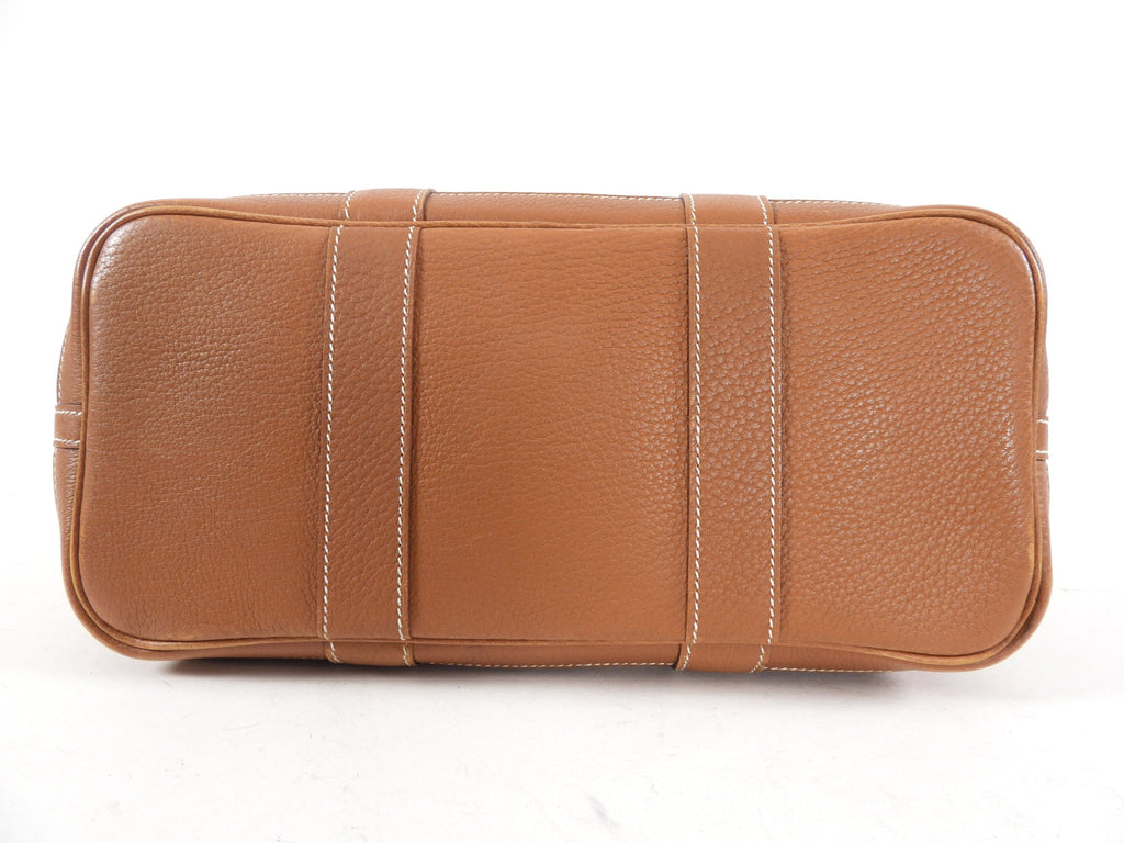 Hermes Garden Party Negonda Leather Gold TPM 30 PHW Tote Bag
