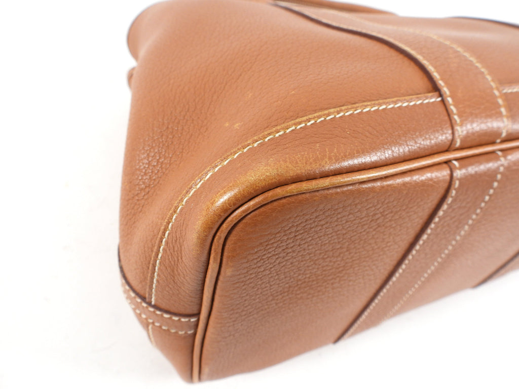 Hermes Garden Party Negonda Leather Gold TPM 30 PHW Tote Bag