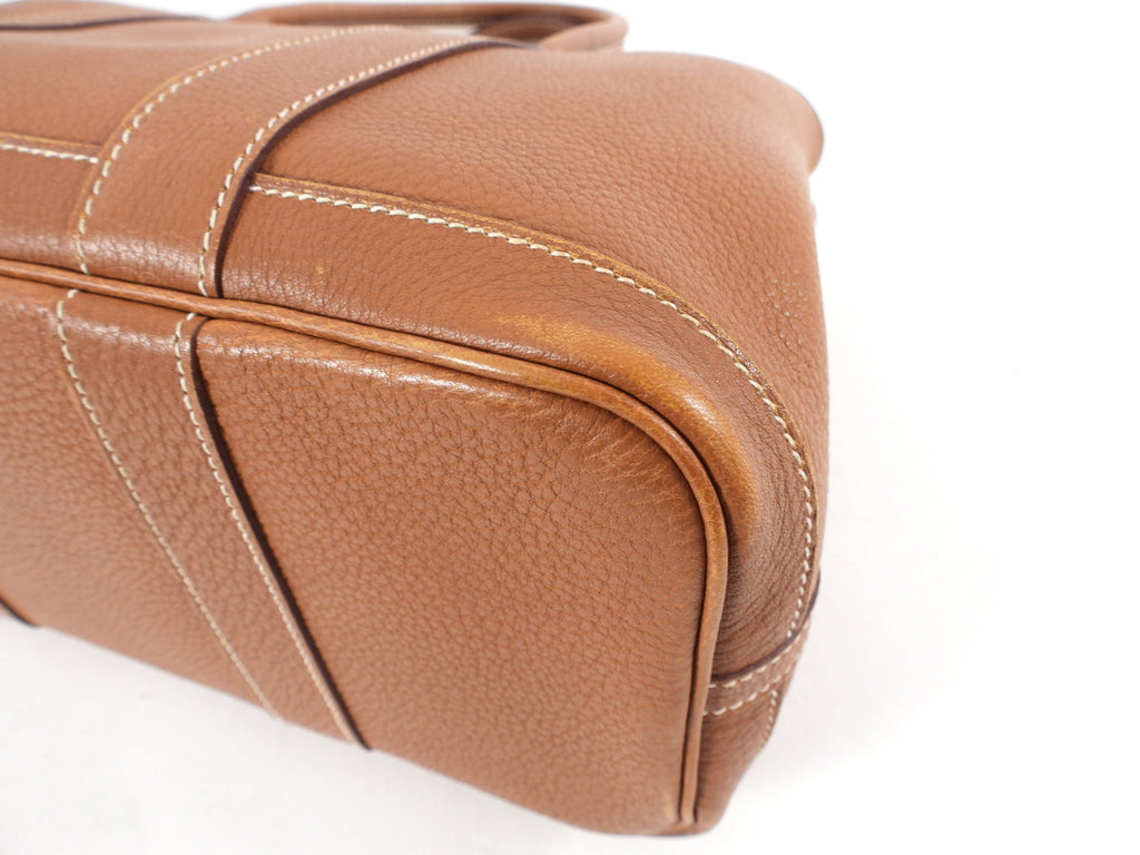 Hermes Garden Party Negonda Leather Gold TPM 30 PHW Tote Bag