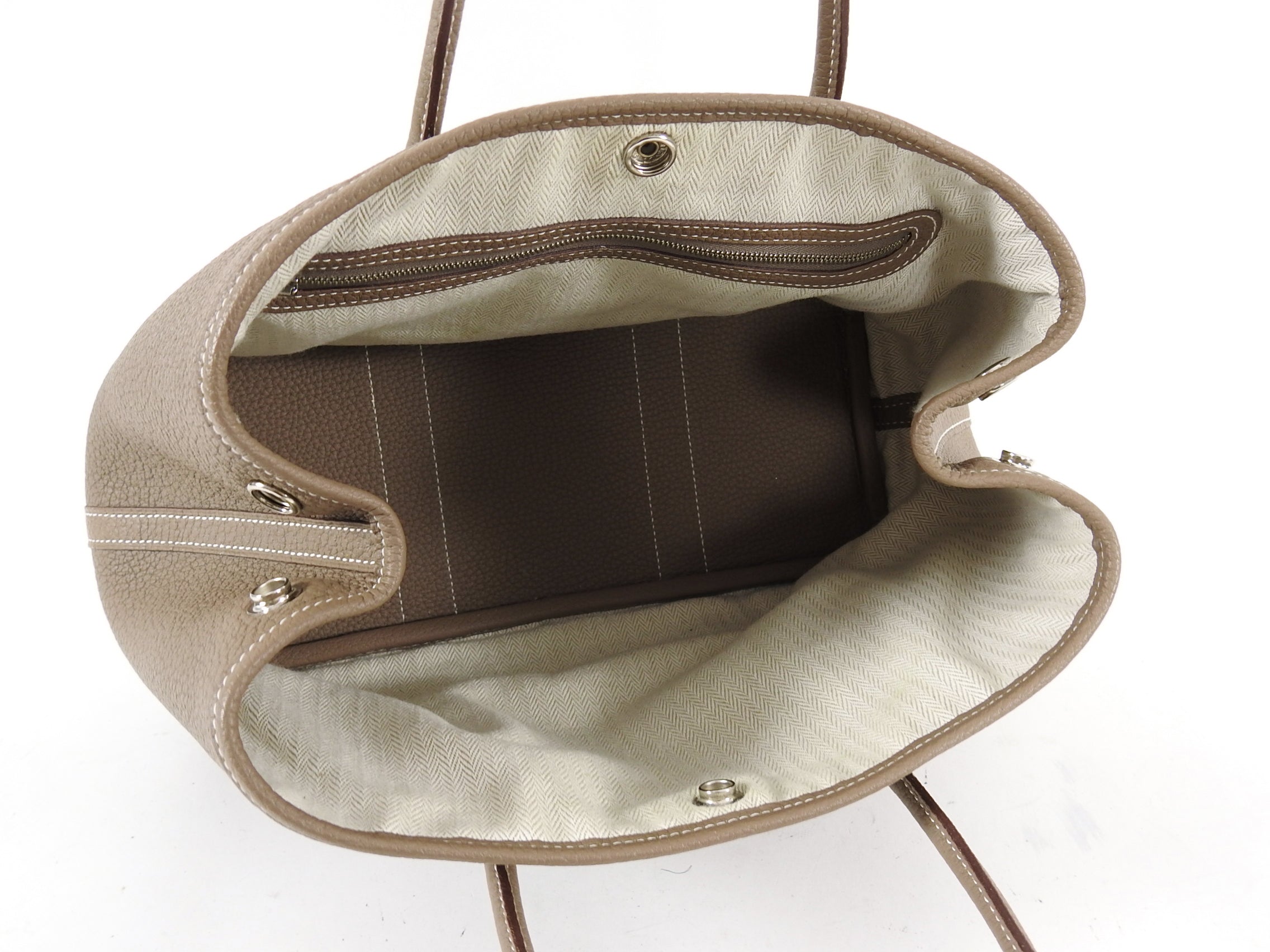 Hermes Garden Party Small TPM 30 Bag in Etoupe Negonda