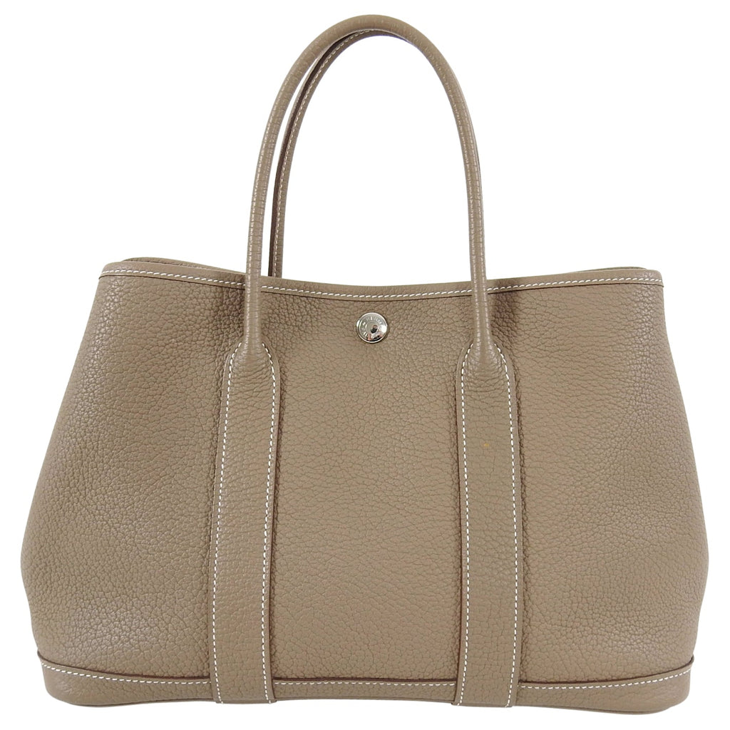 Hermes Garden Party Small TPM 30 Bag in Etoupe Negonda