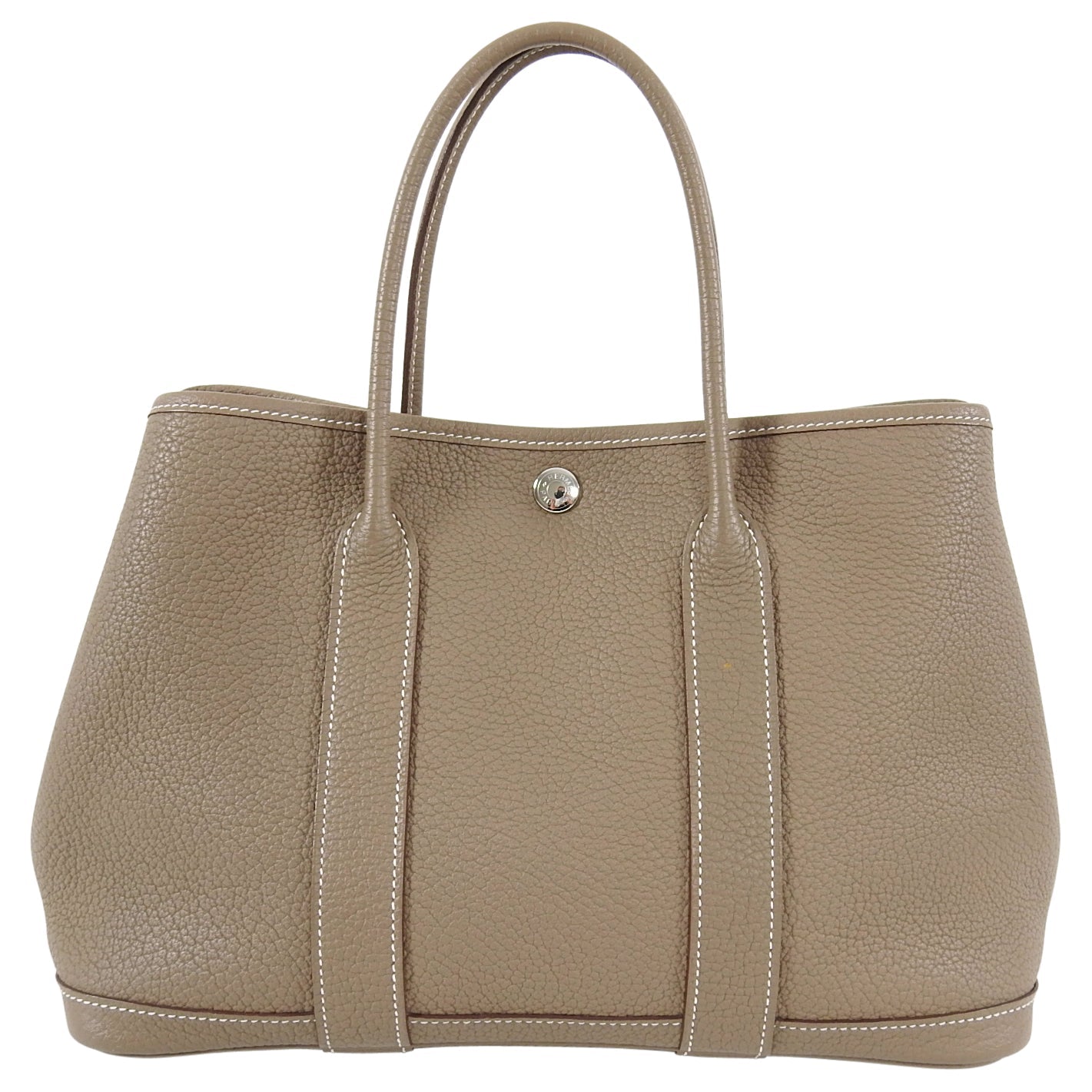 Hermes Garden Party Small TPM 30 Bag in Etoupe Negonda
