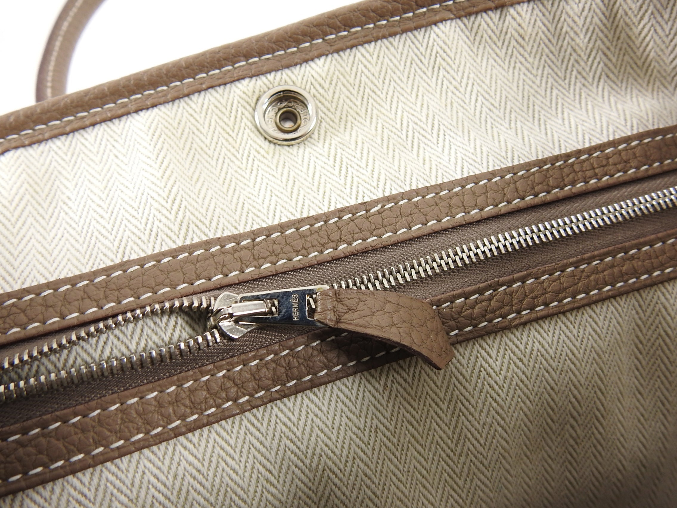 Hermes Garden Party Small TPM 30 Bag in Etoupe Negonda