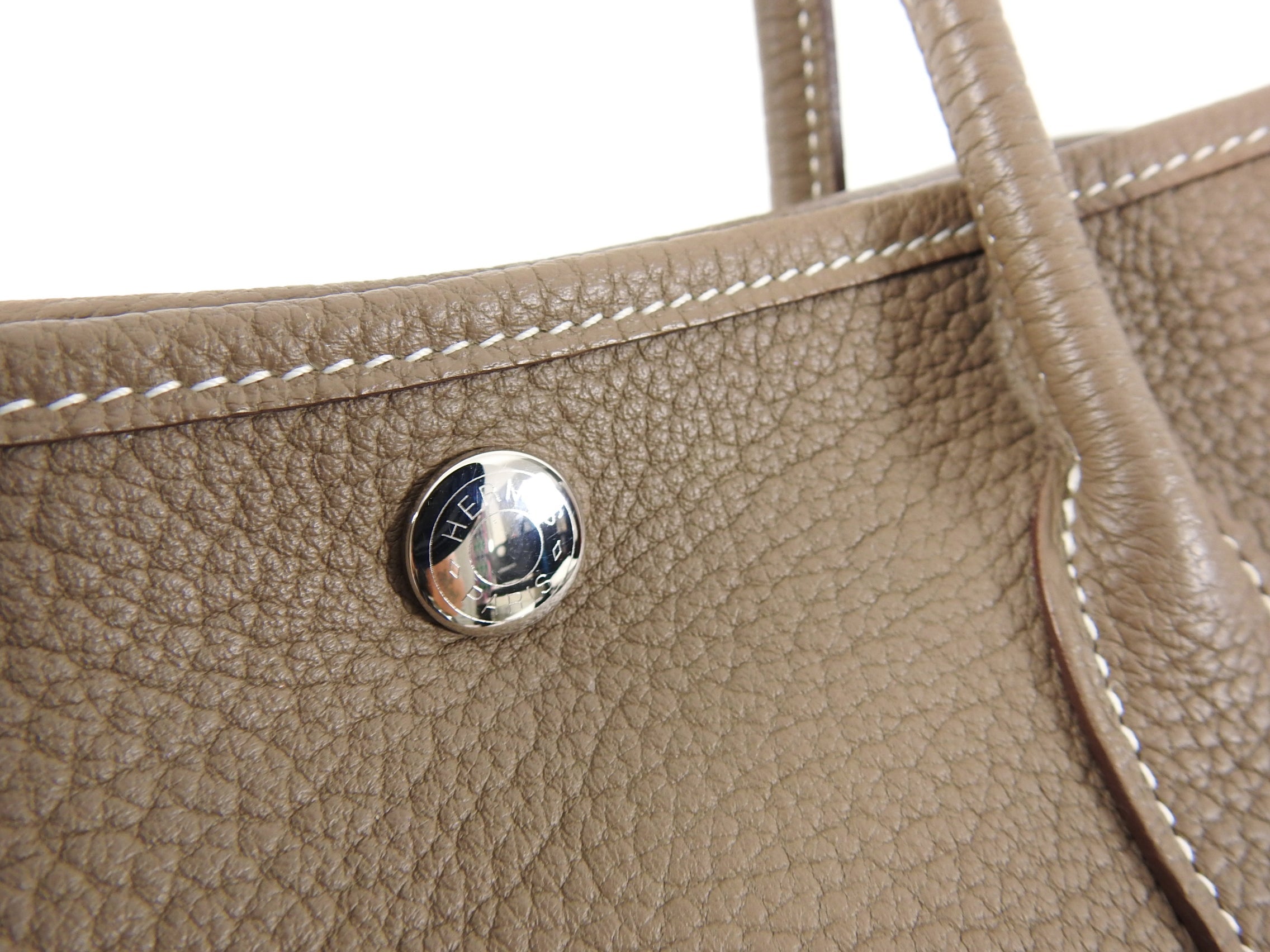 Hermes Garden Party Small TPM 30 Bag in Etoupe Negonda